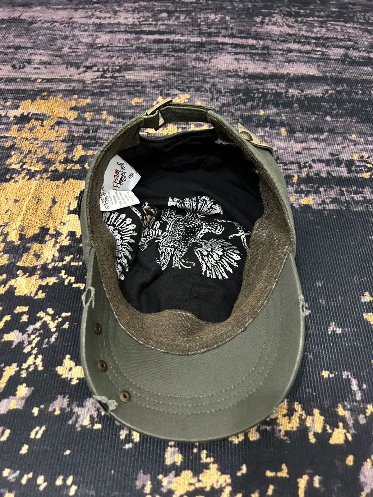 Japanese Brand Dream Control Cross Swarovski Patrol Caps Size ONE SIZE - 8 Thumbnail
