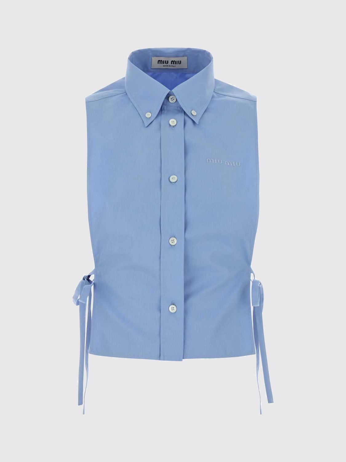Miu Miu Miu Miu Shirt Woman Sky Blue Size XS / US 0-2 / IT 36-38 - 1 Preview