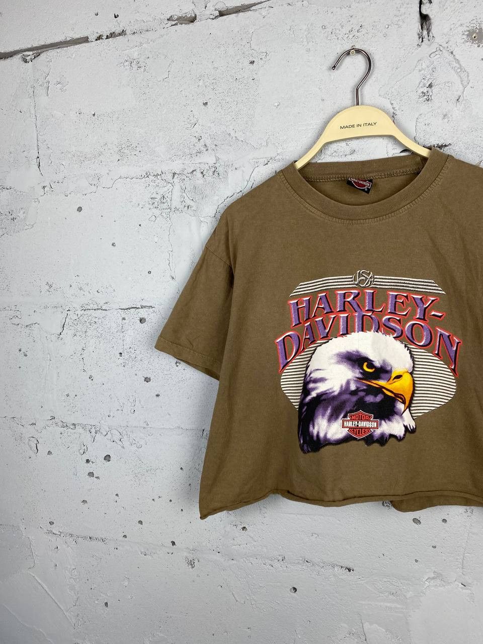 Harley Davidson × Vintage Vintage Brown Harley Davidson Flames Eagle Tank Top T Shirt Size US L / EU 52-54 / 3 - 2 Thumbnail