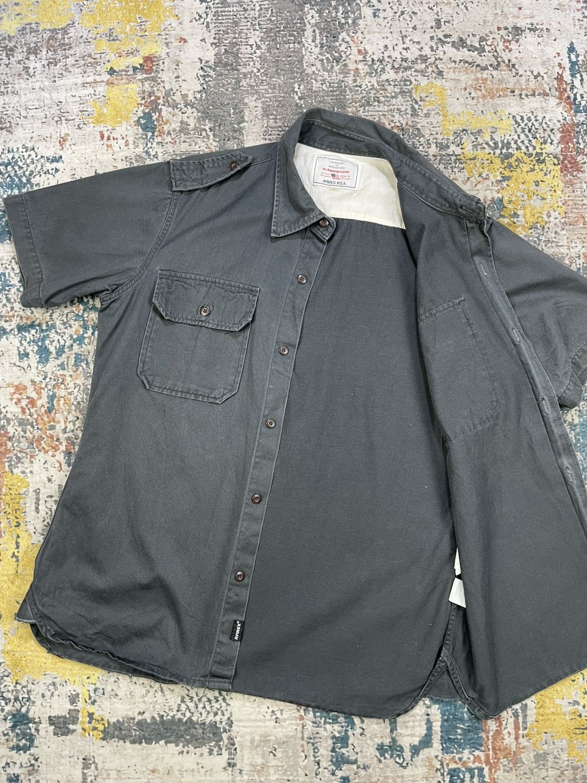 Avirex Vtg Avirex Military Button Down Work Shirt Size US M / EU 48-50 / 2 - 8 Thumbnail