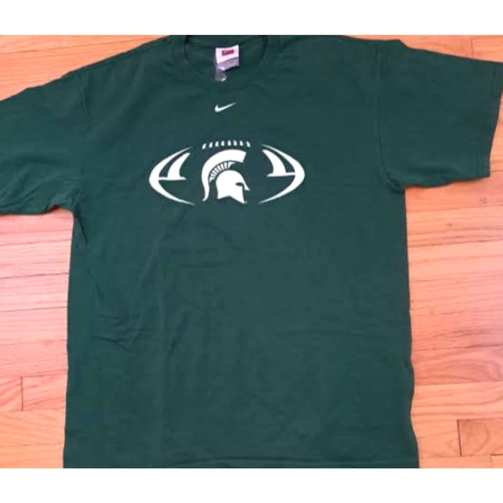 Nike Nike T-Shirt Michigan State Football Green Size L Men's Short Sleeve EUC Regular Fit Size US L / EU 52-54 / 3 - 2 Thumbnail