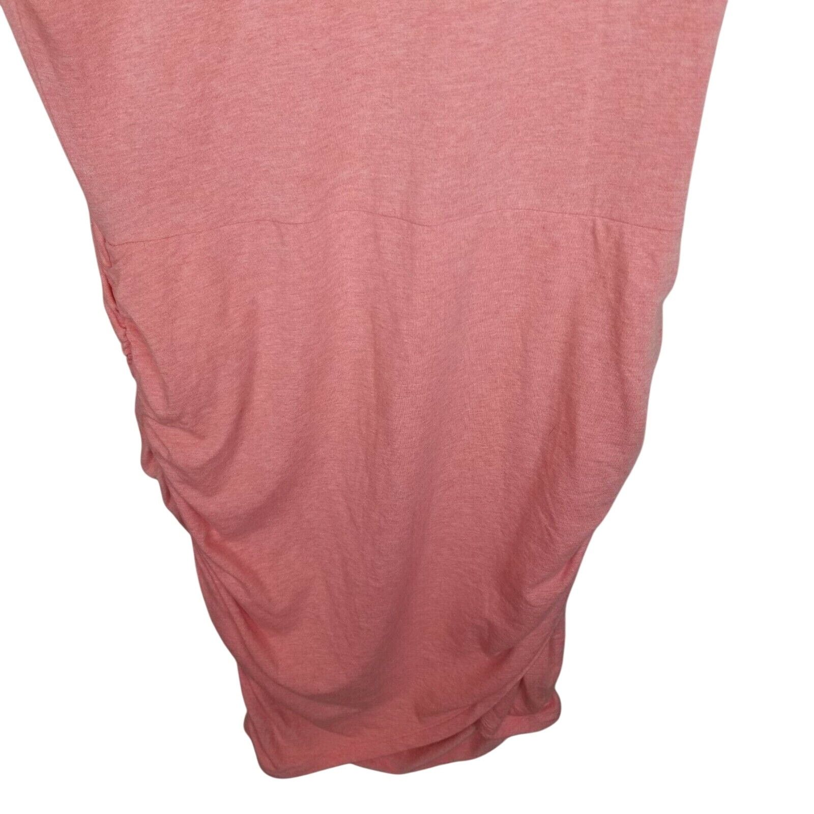 Athleta Athleta Womens Midi Dress Ruched Size M Orange Sporty Active Size M / US 6-8 / IT 42-44 - 4 Thumbnail