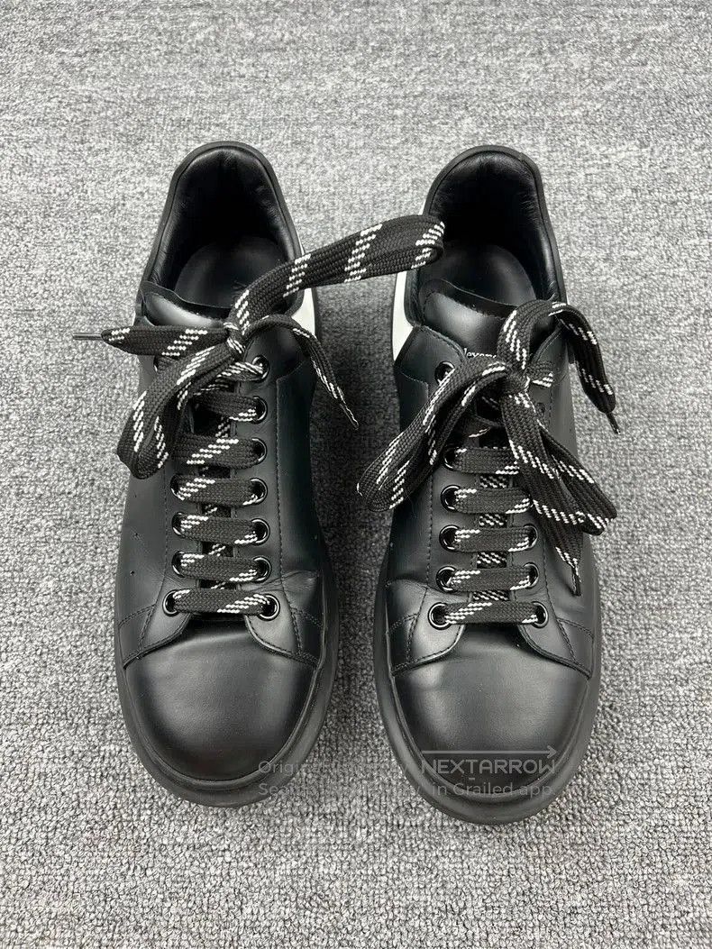 Alexander McQueen McQueen Black Leather Casual Sneakers. Size US 10.5 / EU 43-44 - 3 Thumbnail