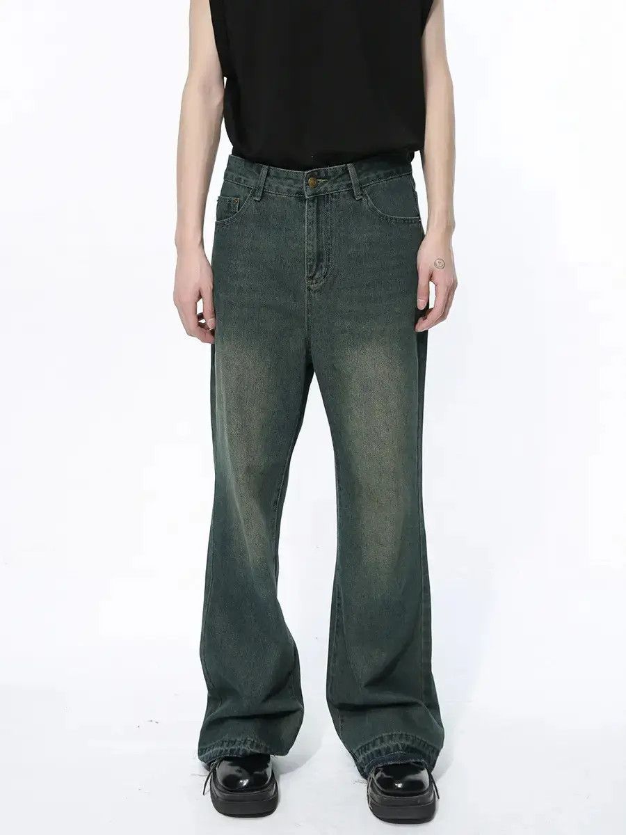 Japanese Brand Retro loose fringe micro flared jeans Size US 32 / EU 48 - 6 Thumbnail