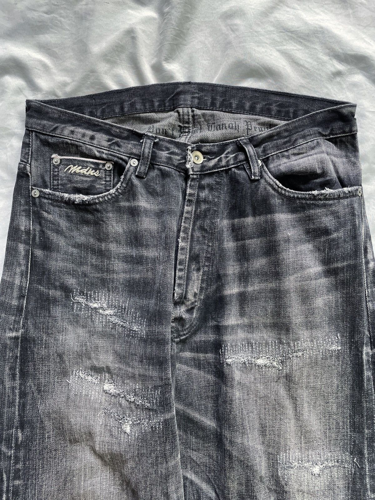 Madness MADNESS DISTRESSED BAGGY DENIM PANTS SELVEDGE Size US 34 / EU 50 - 6 Thumbnail