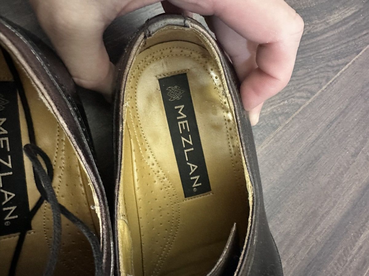 Mezlan Brown/Black Leather Spanish Brogues Derbies Dress Shoes Size US 8.5 / EU 41-42 - 11 Thumbnail