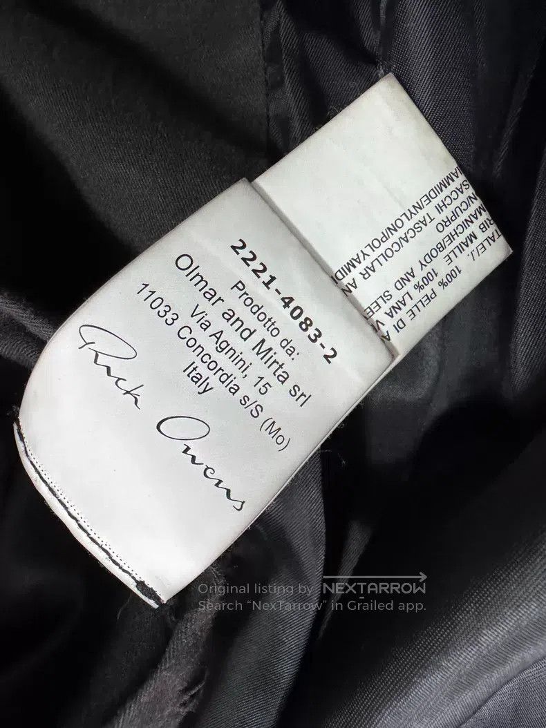 Rick Owens Rick Owens Main Line Leather Jacket Size US XS / EU 42 / 0 - 9 Thumbnail