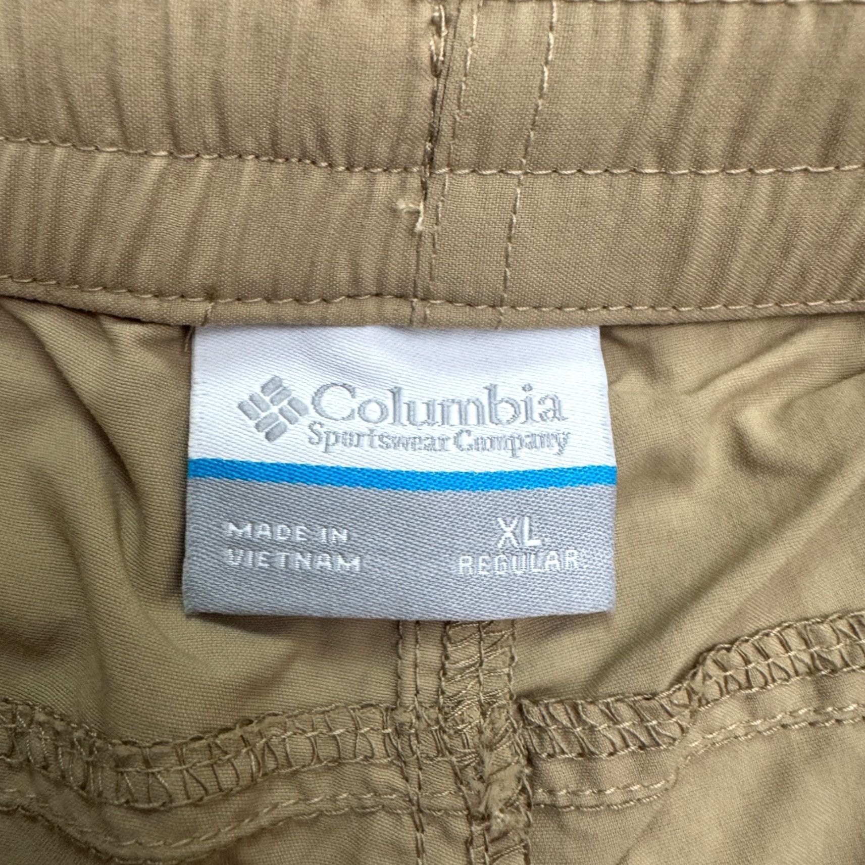 Vintage Columbia Nylon Lightweight Cargo Pants Womens XL Regular Tan Brown Outdoor NWOT Size 40" / US 18 - 6 Thumbnail