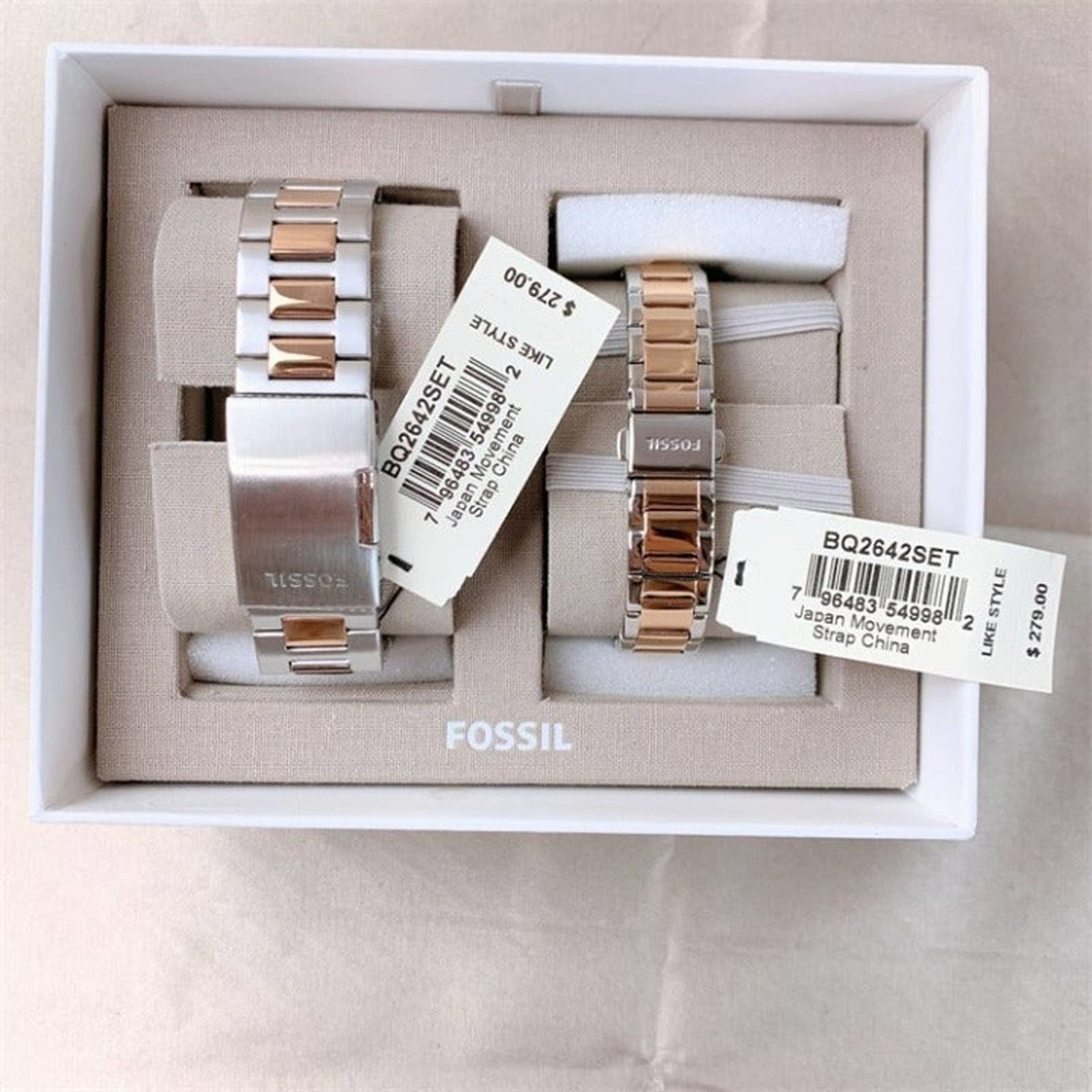 Fossil Fossil BQ2642SET His and Her Multifunction Two-Tone Watch Size ONE SIZE - 4 Thumbnail
