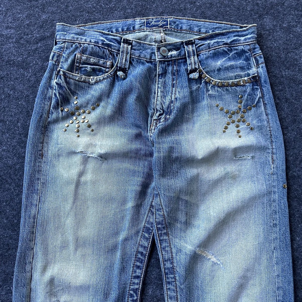 Japanese Brand Fudge Regular Distressed Denim W33 D653 Size US 33 - 2 Thumbnail