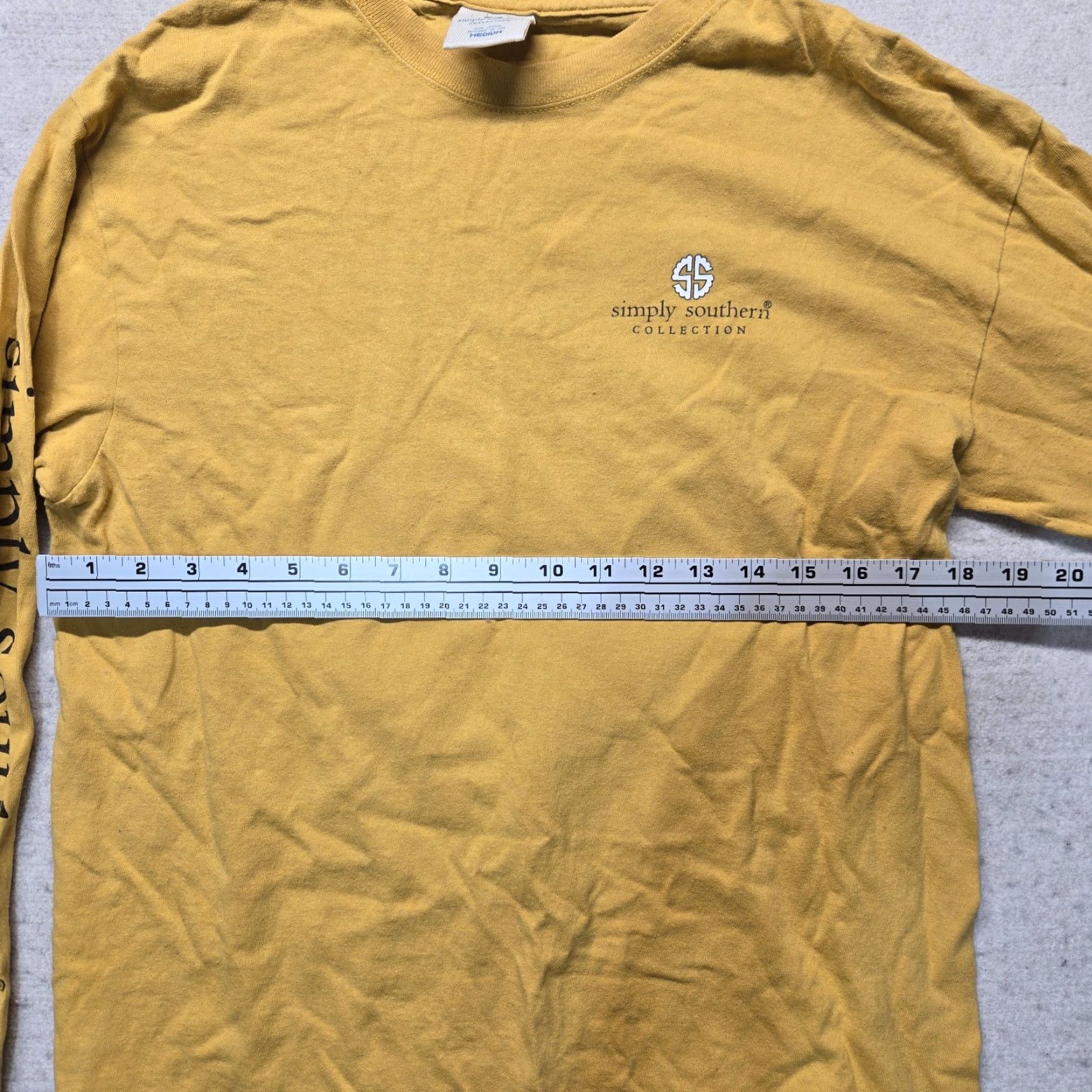 Vintage SIMPLY SOUTHERN Shirt Women XL Yellow Do More Of What Makes You Happy 10s? Size XL / US 12-14 / IT 48-50 - 6 Thumbnail