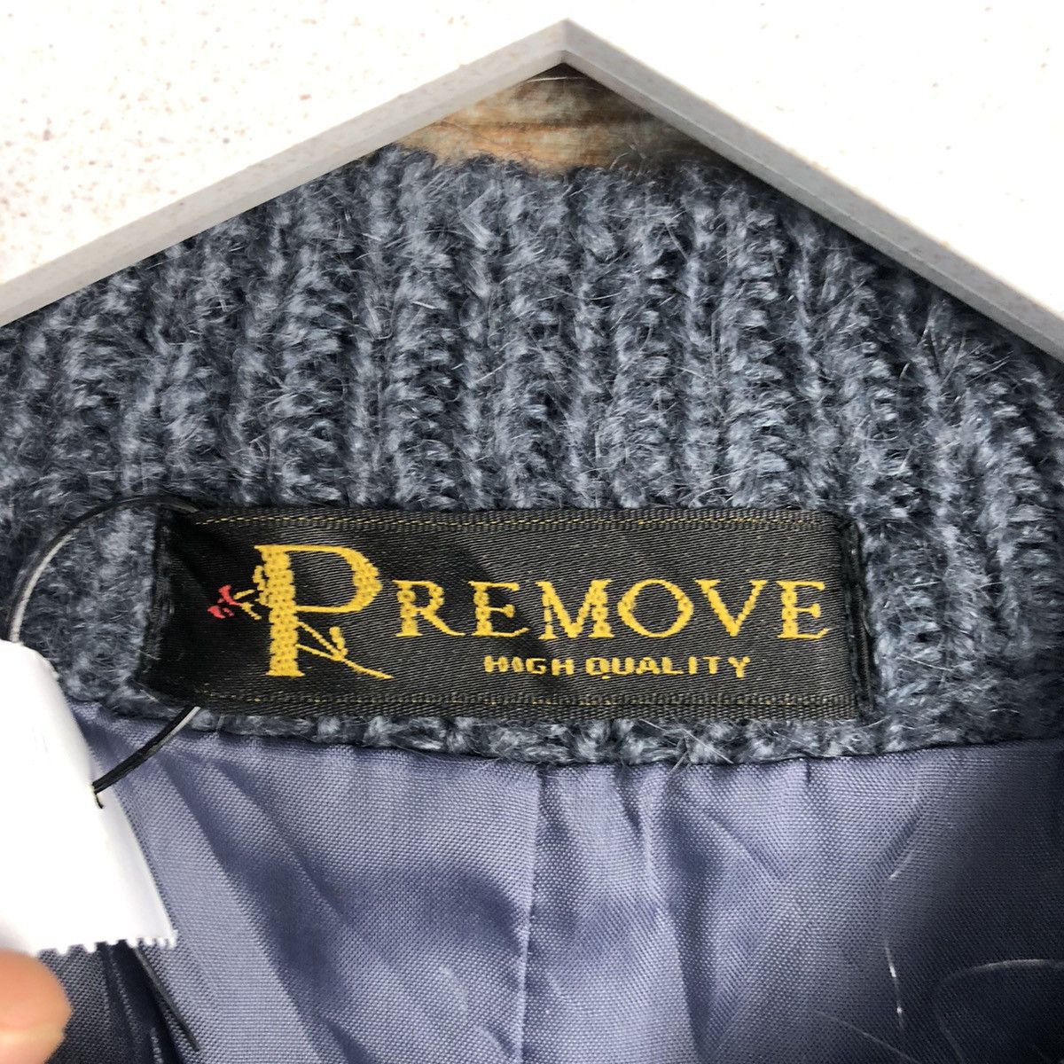 Homespun Knitwear × Japanese Brand Pre Move Grey art vintage Knitwear #A1818 Size L / US 10 / IT 46 - 10 Thumbnail