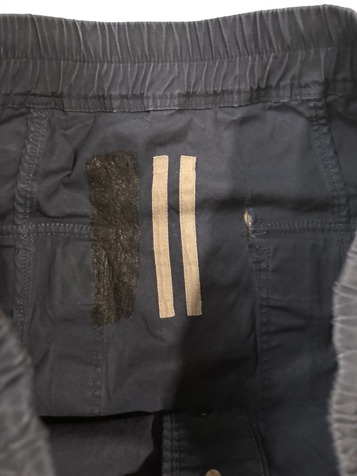 Rick Owens Drkshdw Rick Owens Drawstring Cropped Navy EDFU Drop Crotch Pants Size US 34 / EU 50 - 3 Thumbnail