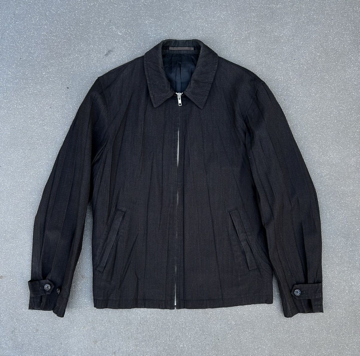 Comme Des Garçons 2003 crinkle wool work jacket