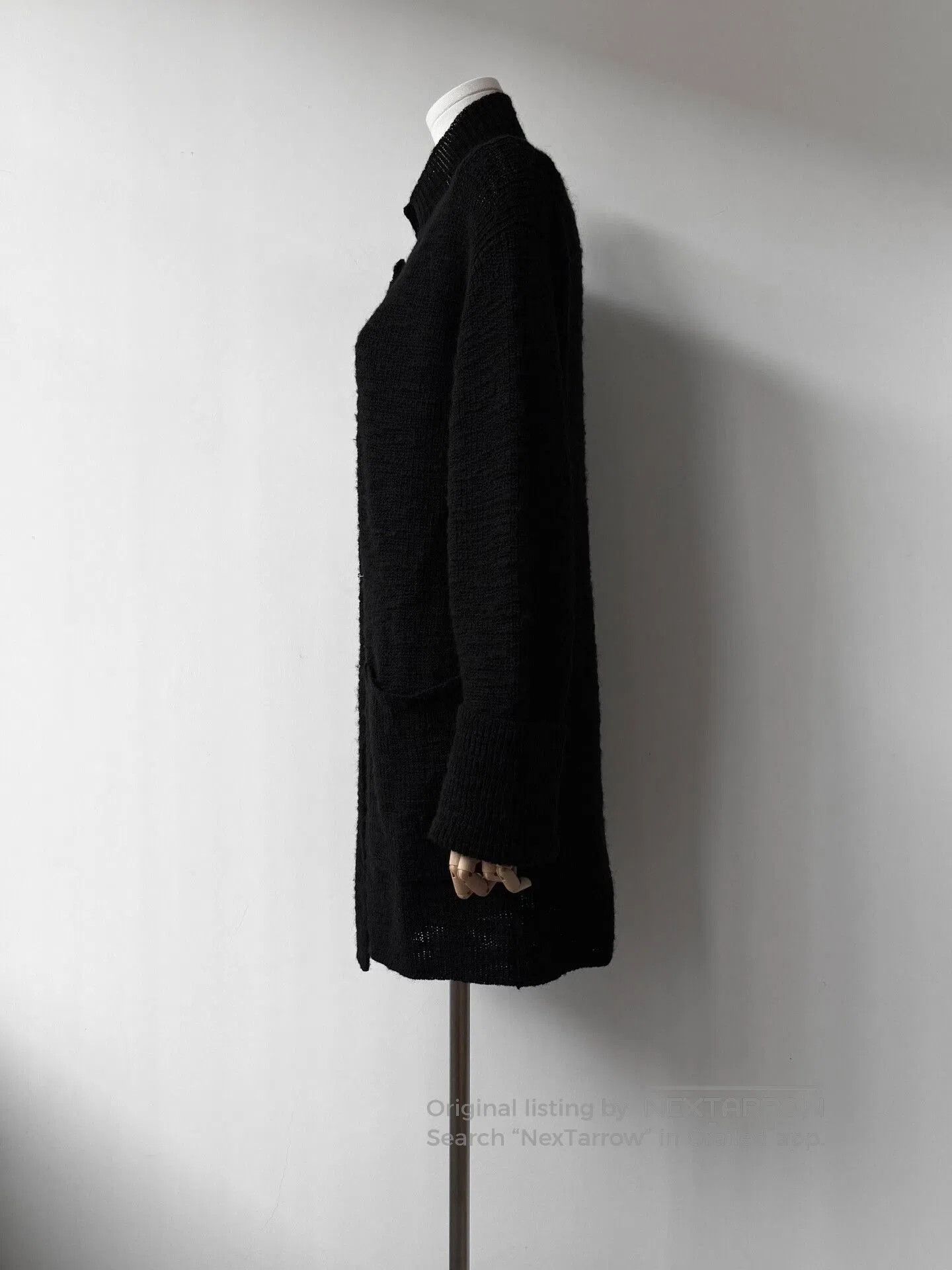 Yohji Yamamoto Yohji Yamamoto Black Wool Knit Tunic. Size M / US 6-8 / IT 42-44 - 3 Thumbnail