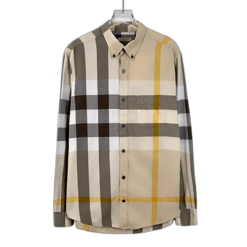 Burberry Burberry Colorful Check Cotton Long Sleeve Shirt Size US M / EU 48-50 / 2 - 1 Thumbnail