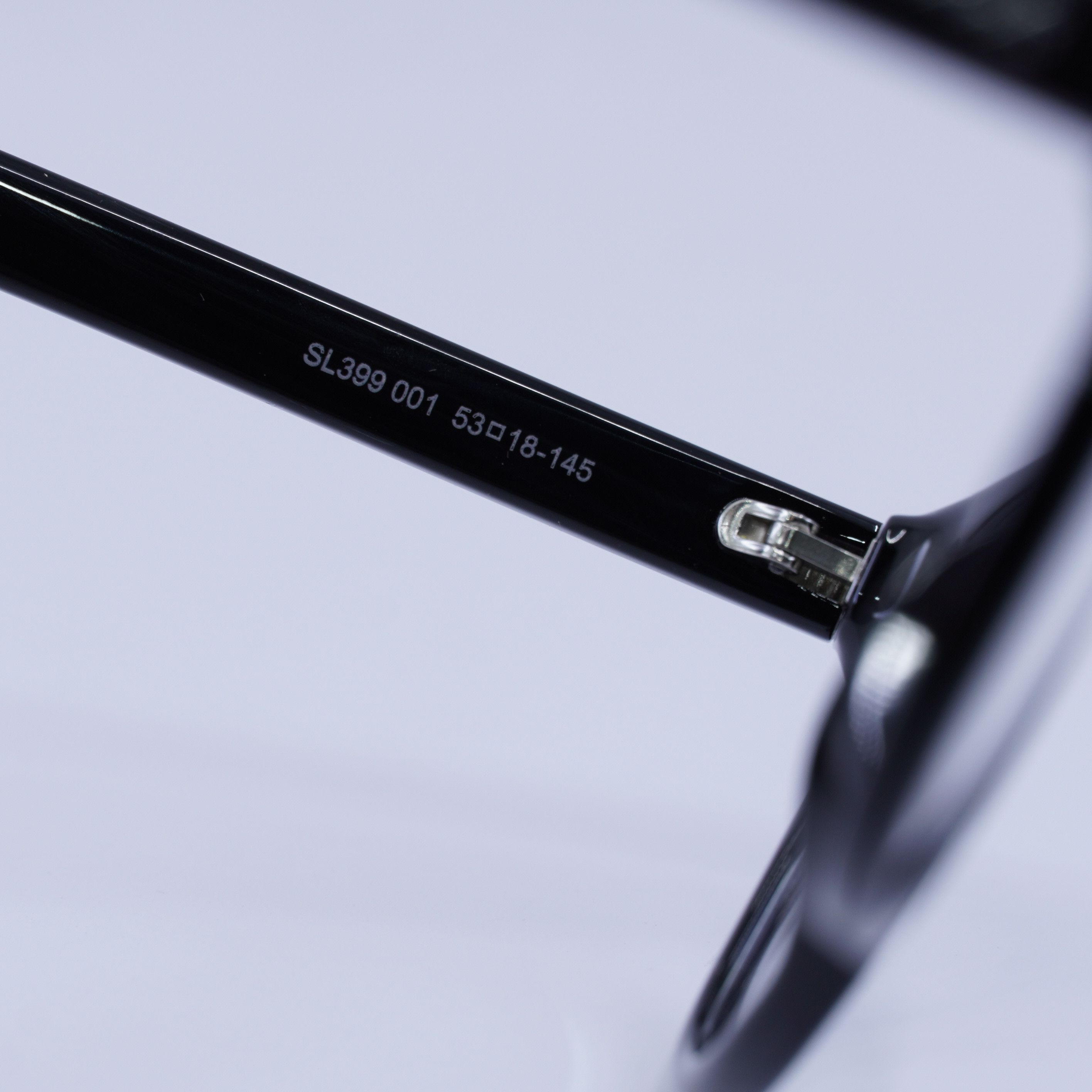Saint Laurent Paris Saint Laurent SL399 001 Eyeglasses Black 53mm Square Frame Size ONE SIZE - 9 Thumbnail