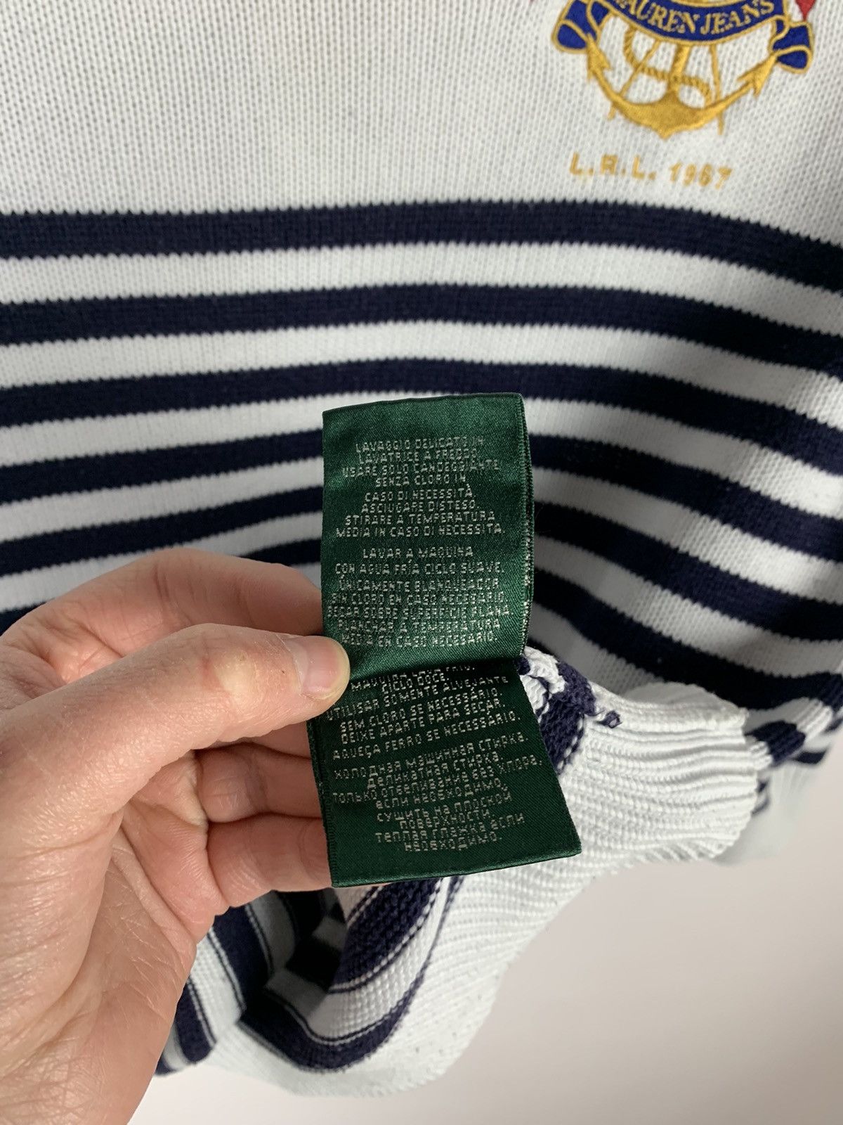 Lauren Ralph Lauren Lauren Jeans Company Ralph Lauren Knit Striped Sweater Sz M Size M / US 6-8 / IT 42-44 - 9 Thumbnail