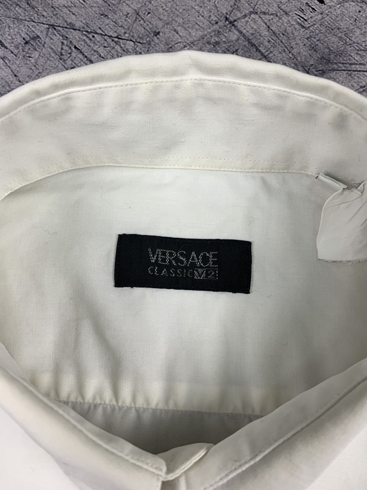Versace VERSACE CLASSIC V2 FORMAL SHIRT WHITE LONG SLEEVE TOP 90’S Size US XS / EU 42 / 0 - 6 Thumbnail