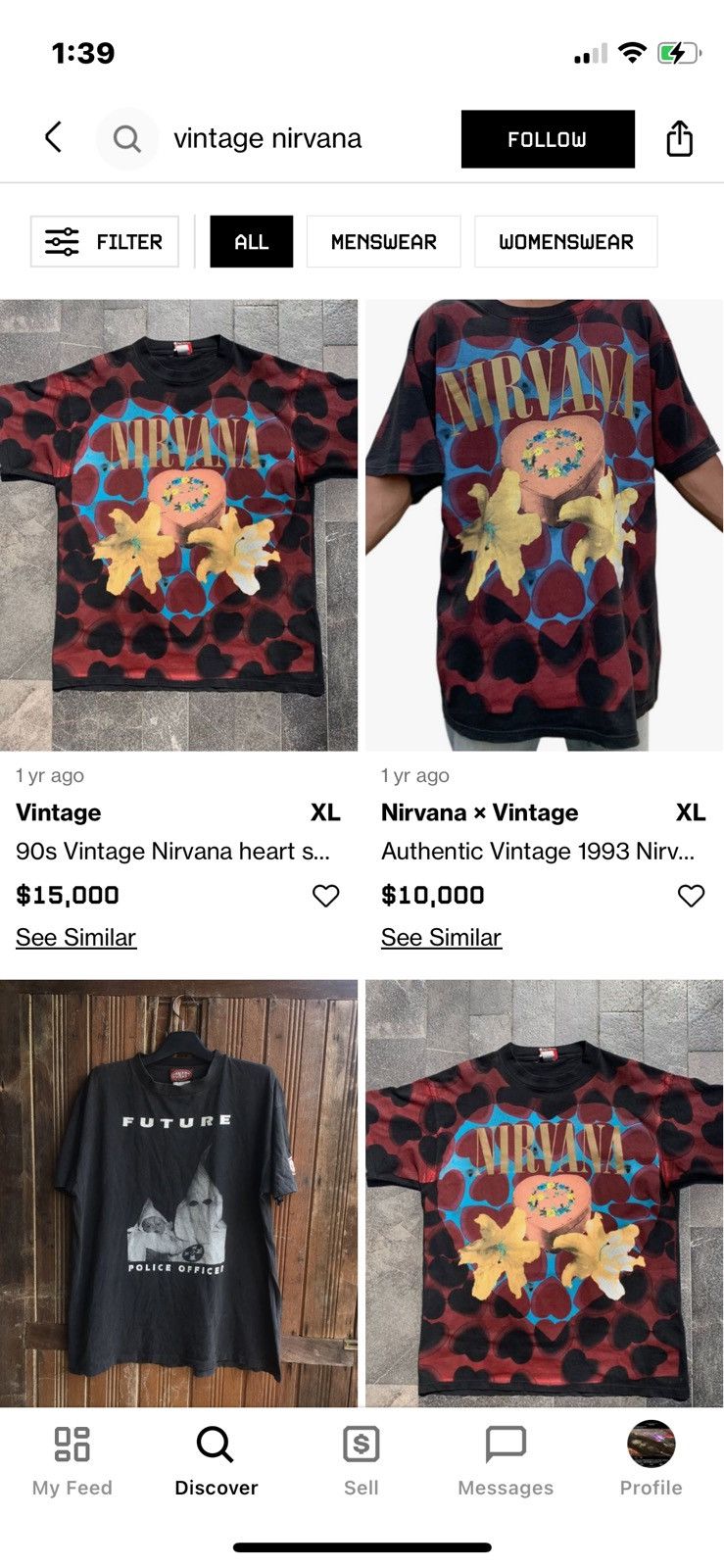 Nirvana × Vintage Vintage Reprint rare Nirvana shirt killer cereal screenprint Size US XXL / EU 58 / 5 - 4 Thumbnail