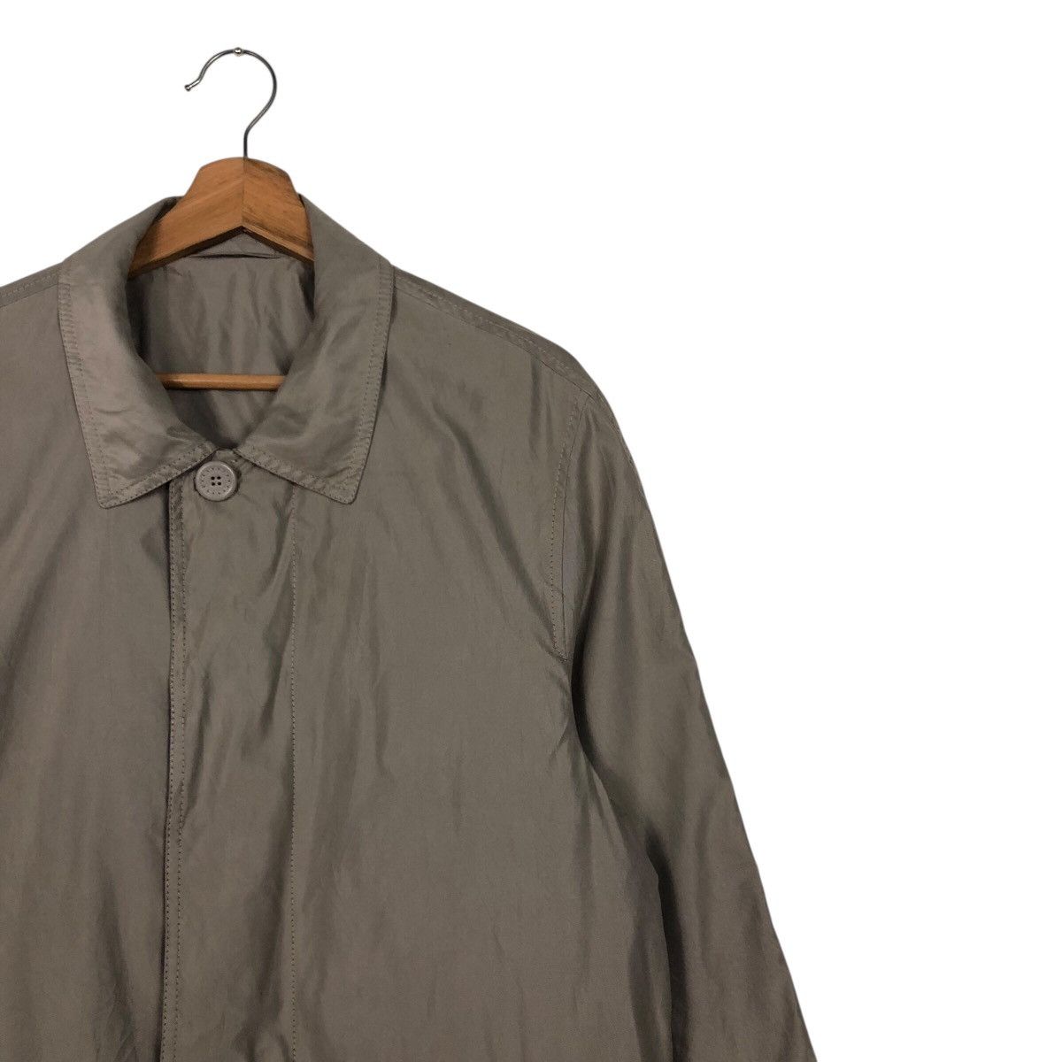 📌Vintage Long Jacket Genuine Pelle Leather Ermenegildo Zegna
