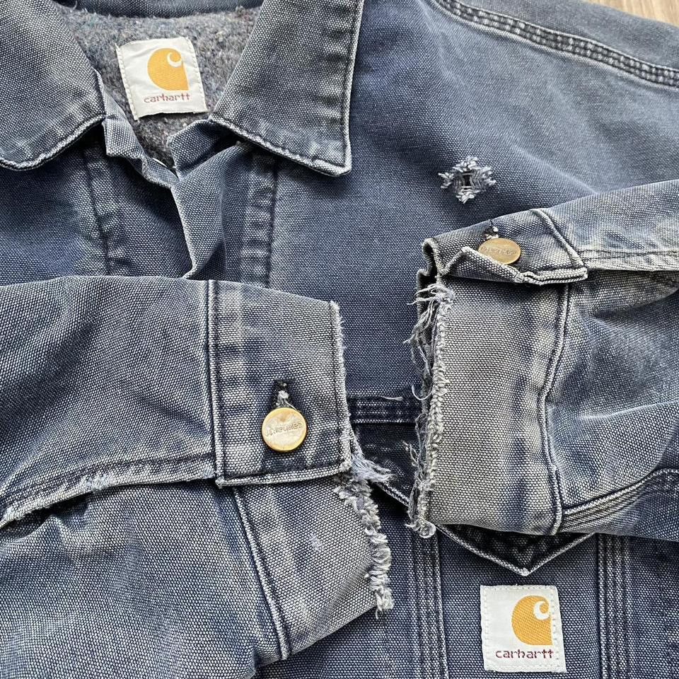 Carhartt Vintage USA Carhartt blanket lined trucker canvas jacket Size US XL / EU 56 / 4 - 7 Thumbnail