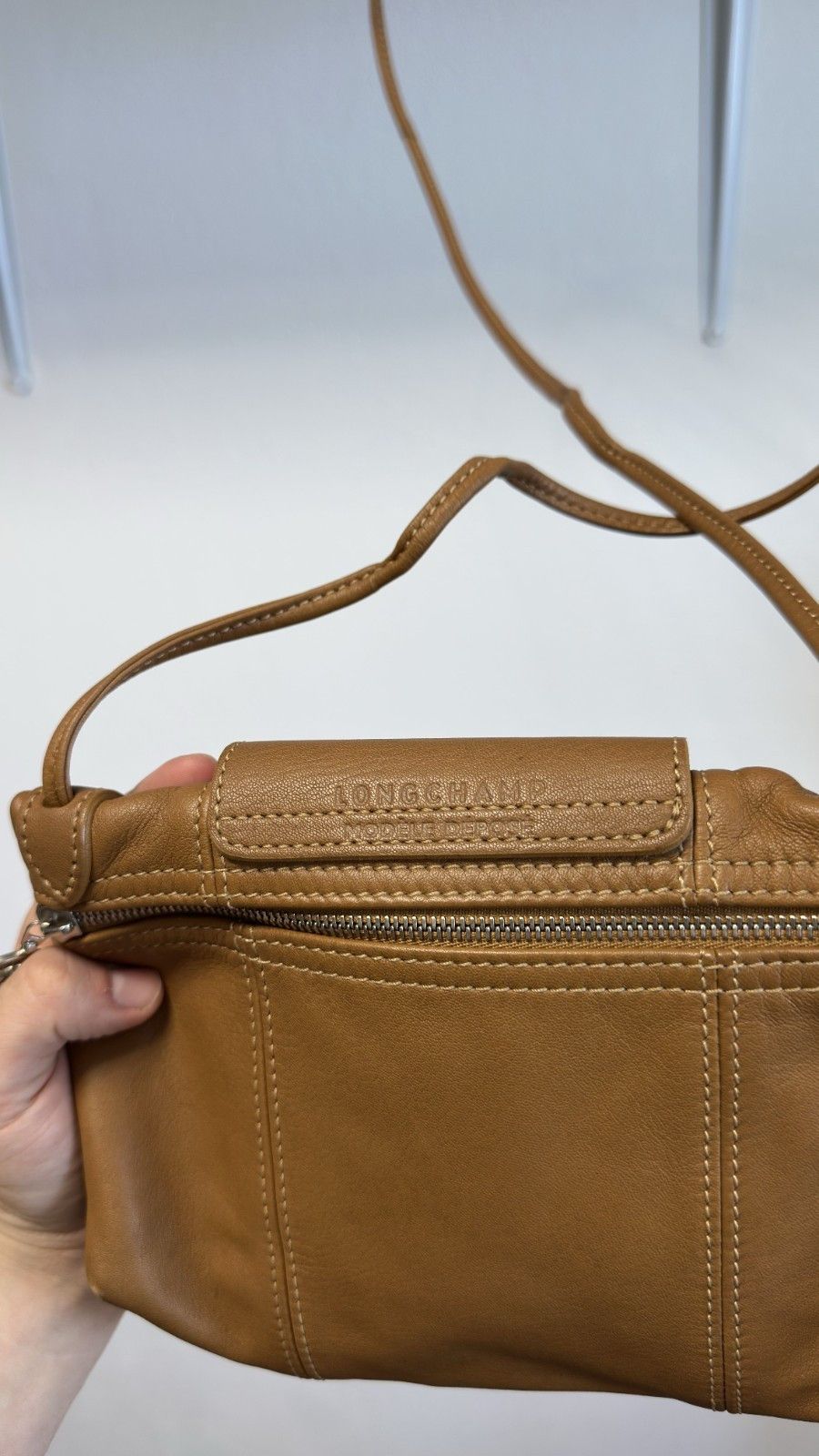 Longchamp Longchamp Women's Mini Crossbody Depose Brown Leather Bag Size ONE SIZE - 8 Thumbnail