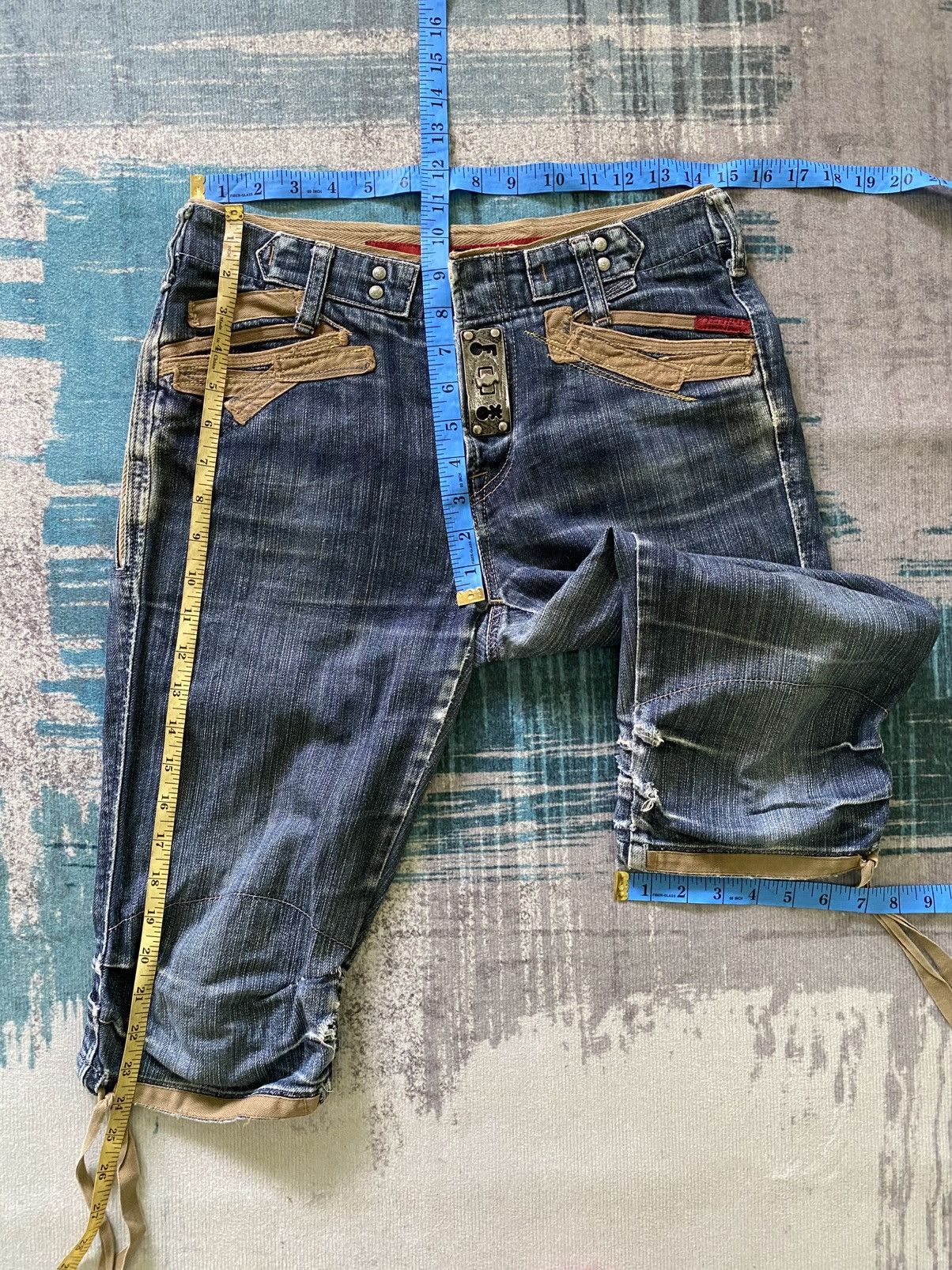 Designer × Marithe + Francois Girbaud Rare Marithe Francois Girbaud Lock Zipper Distressed Denim Size US 29 - 16 Thumbnail