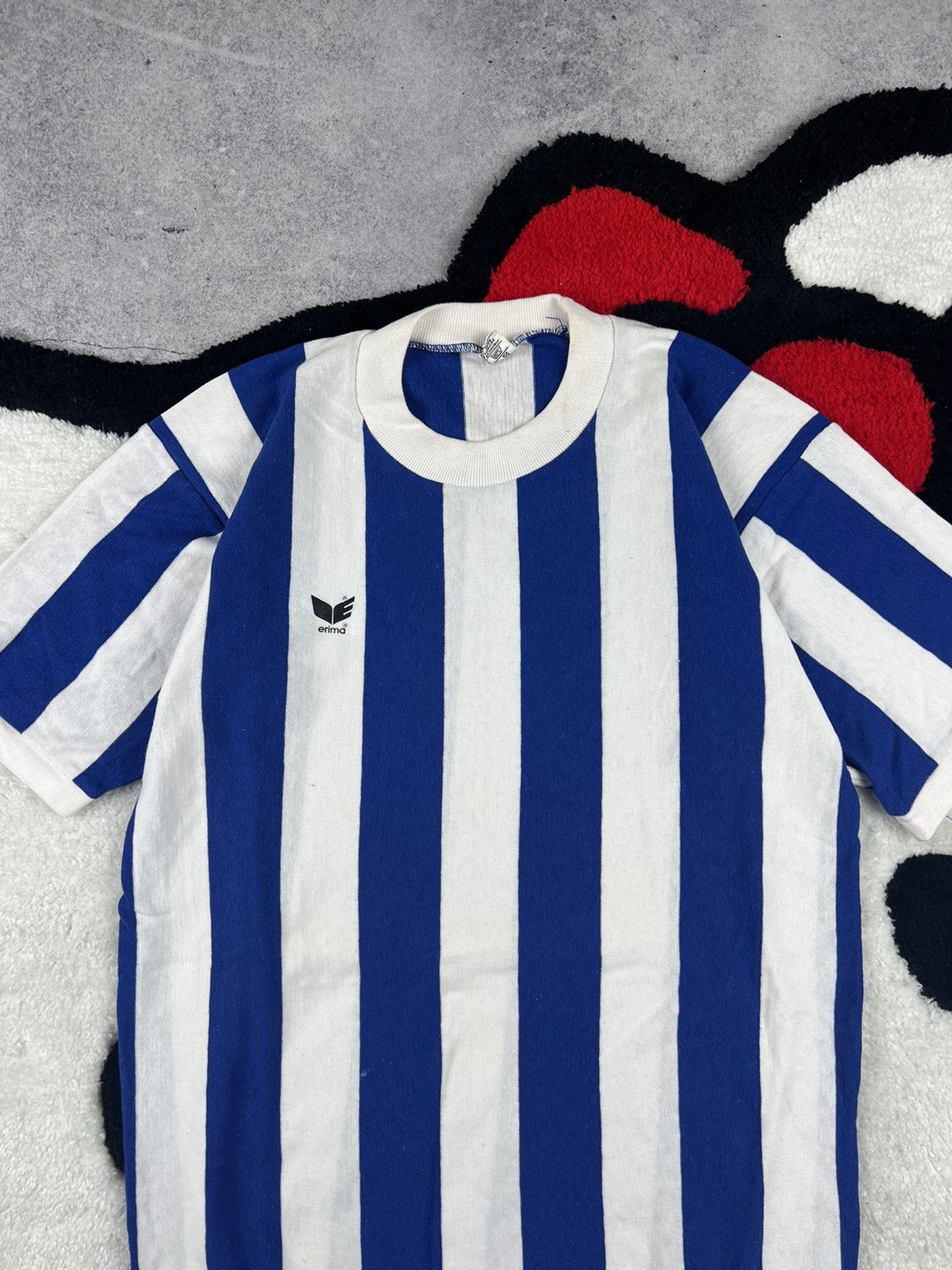 Other Vintage Erima 80s West Germany Blockcore Style Soccer Jersey Size US L / EU 52-54 / 3 - 4 Thumbnail