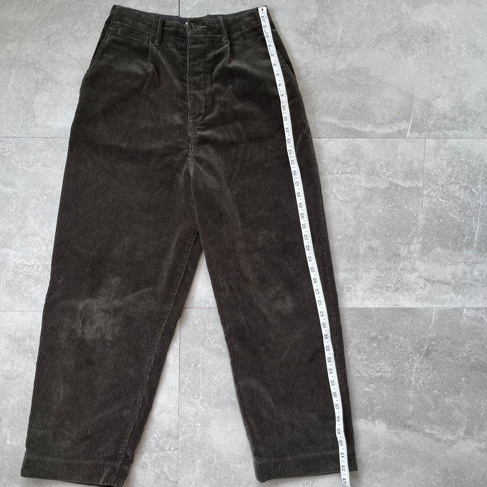 Kapital Kapital Japanese Corduroy Pants green Straight Leg Vintage Size US 31 - 5 Thumbnail