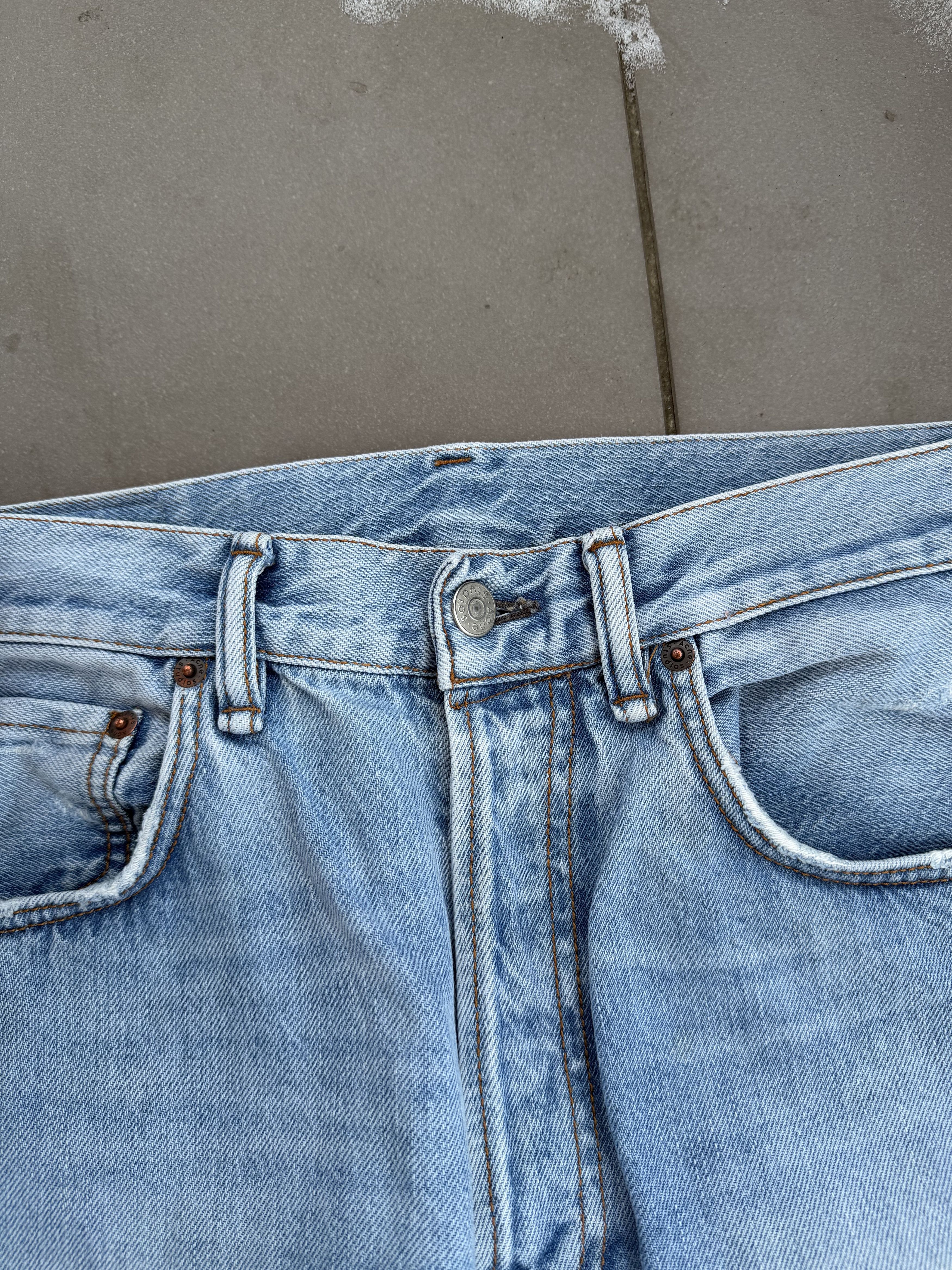 Acne Studios Acne Studios 2021M Light Blue Embroidery hippie denim jeans Size US 29 - 4 Thumbnail