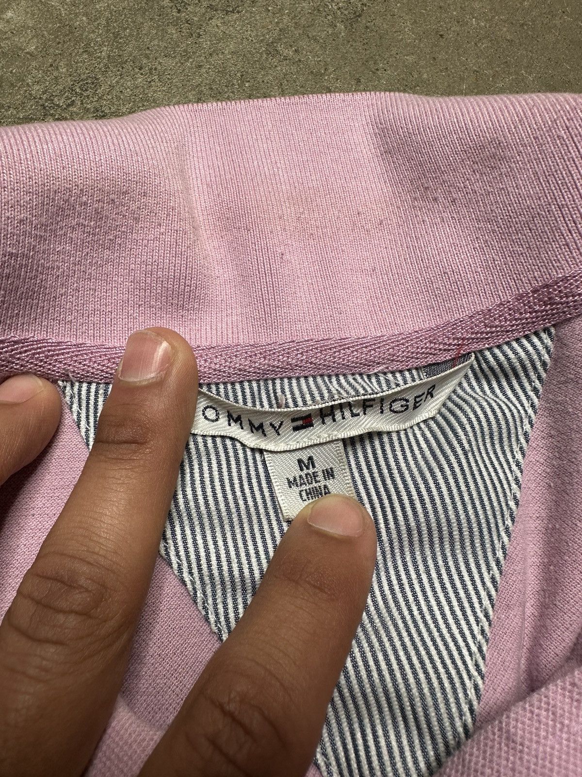 Tommy Hilfiger × Vintage Vintage light pink Tommy Hilfiger polo Size US M / EU 48-50 / 2 - 4 Thumbnail