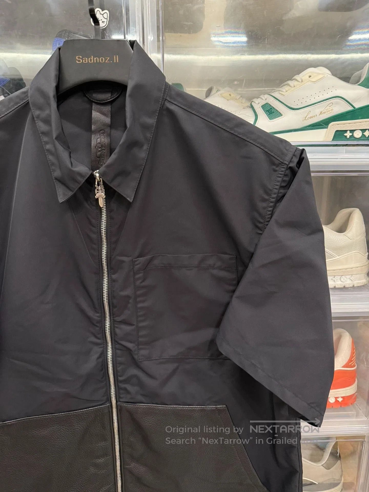 Chrome Hearts Chrome Hearts Nylon Leather Sword Zip Shirt. Size US L / EU 52-54 / 3 - 2 Thumbnail