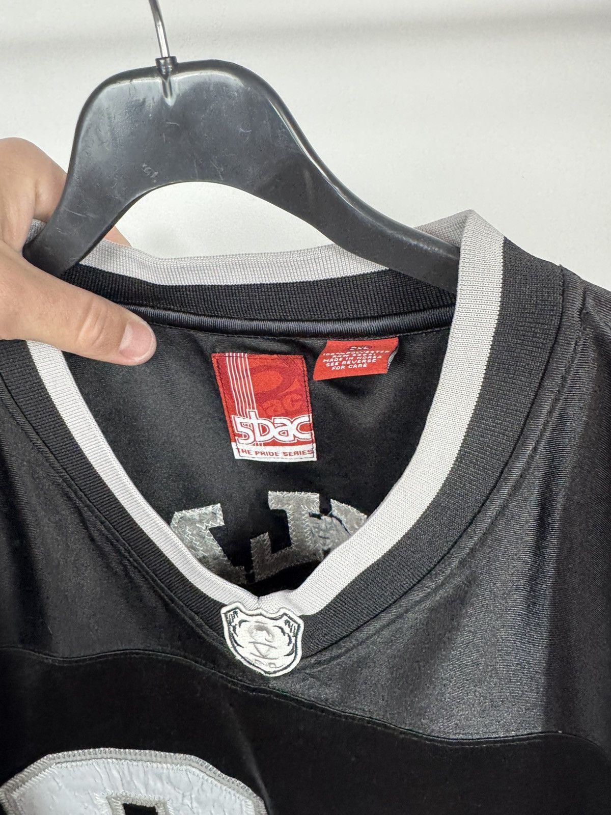 NFL Vintage Oakland Raiders Jersey 80 Black Silver NFL Style 2XL Size US XXL / EU 58 / 5 - 6 Thumbnail