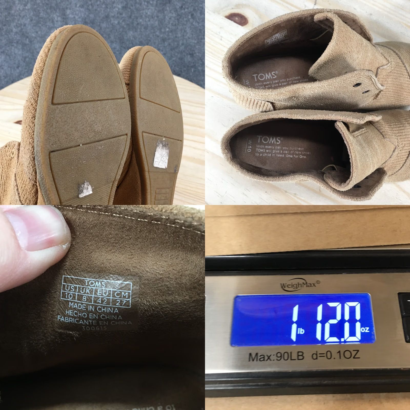 Toms Toms Boots Womens 10 Corduroy Low Wedge Ankle Bootie Lace Beige Round Toe Bootie Beige Wedge Boots Womens 10 Corduroy Ankle Bootie Lace Front Boots Size US 10 / IT 40 - 10 Thumbnail