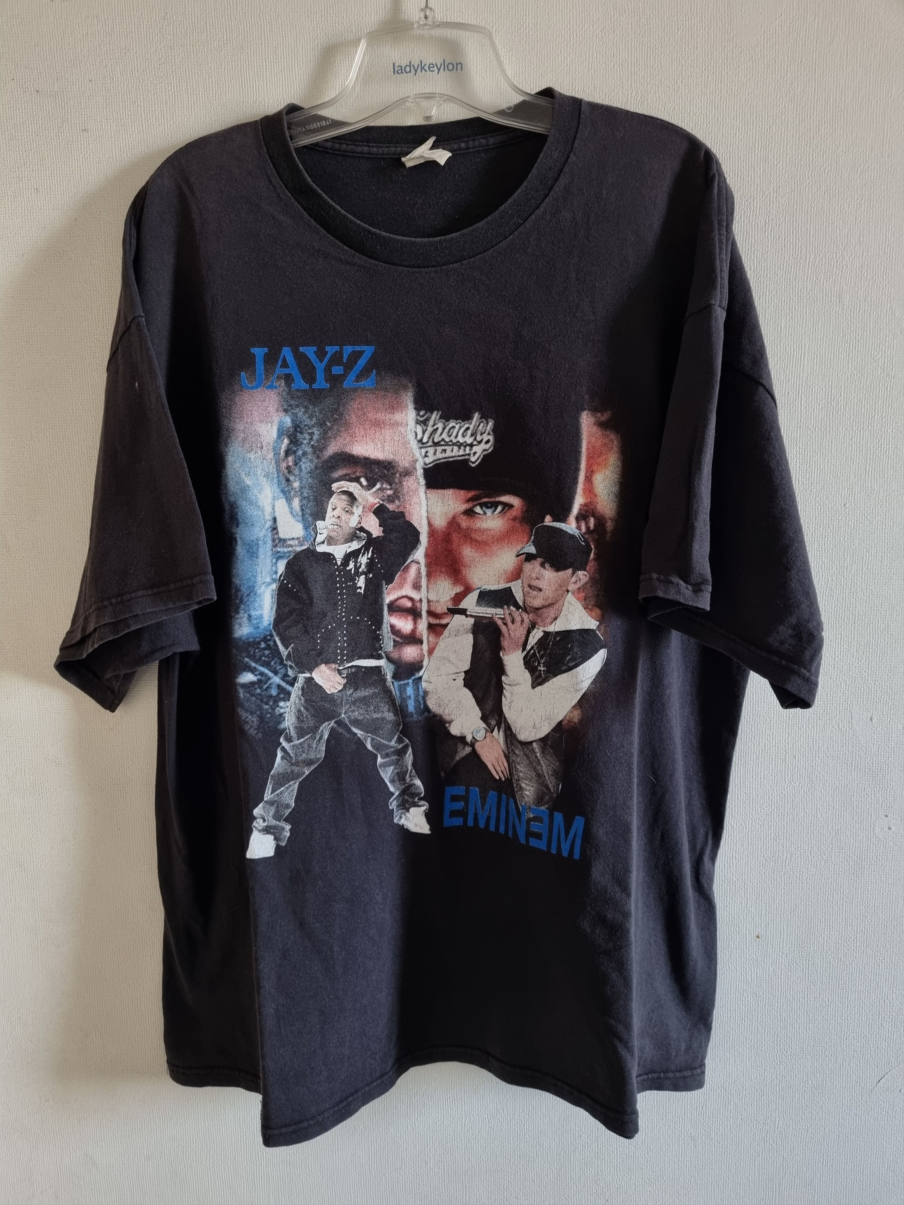 Eminem Jay-Z shirt Medium 2010 Tour Concert Detroit Rao Hip