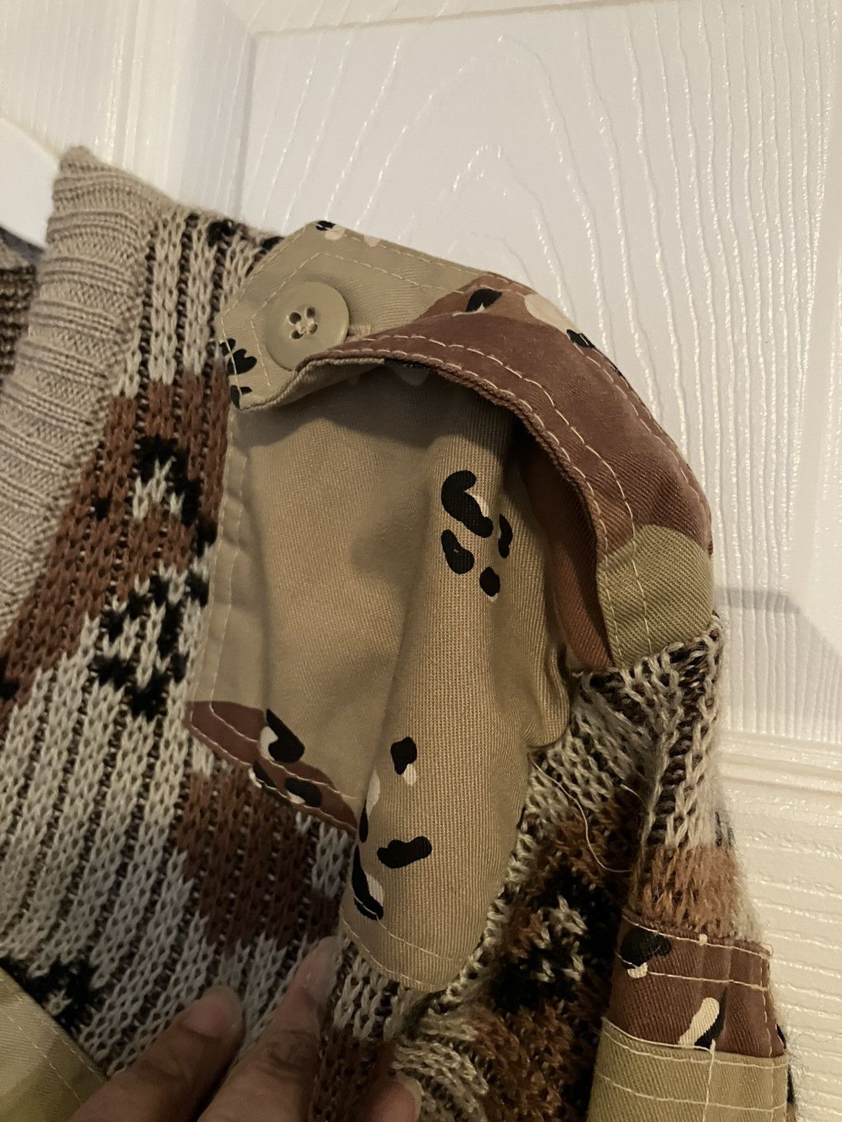 Vintage Vintage Military Camo Sweater Desert Camo Rib Knit Sweater Size US S / EU 44-46 / 1 - 5 Thumbnail