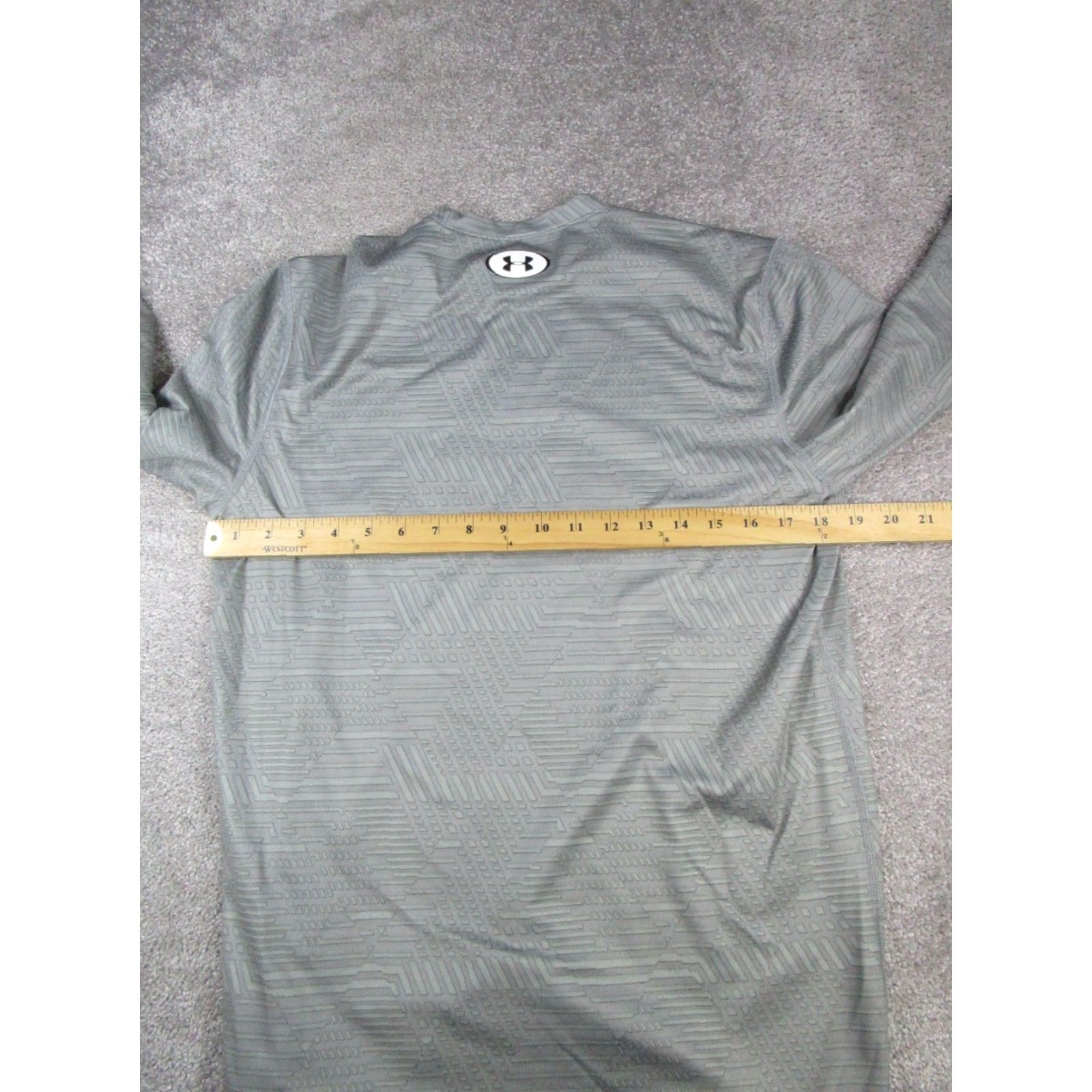 Under Armour Under Armour Shirt Mens Medium Gray ColdGear Running Pullover Size US M / EU 48-50 / 2 - 7 Thumbnail