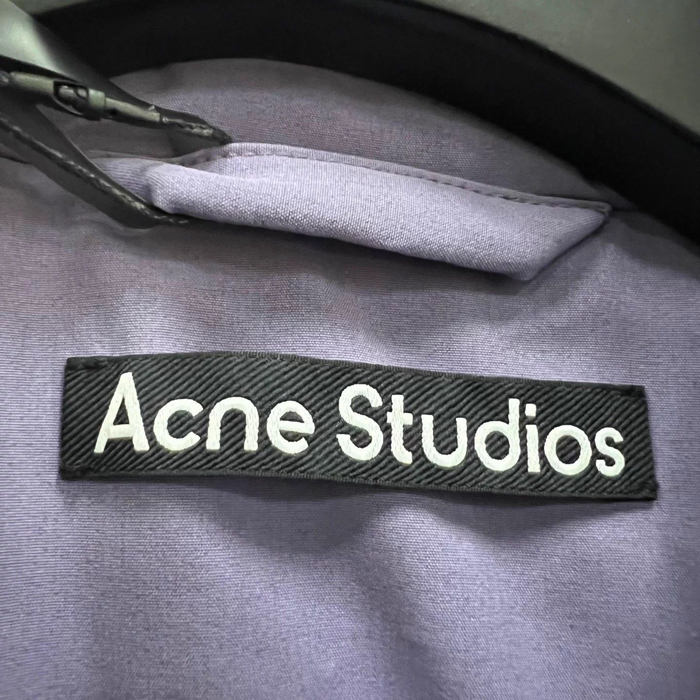 Acne Studios Acne Studios Purple Logo Embroidered M Coat Size US M / EU 48-50 / 2 - 4 Thumbnail