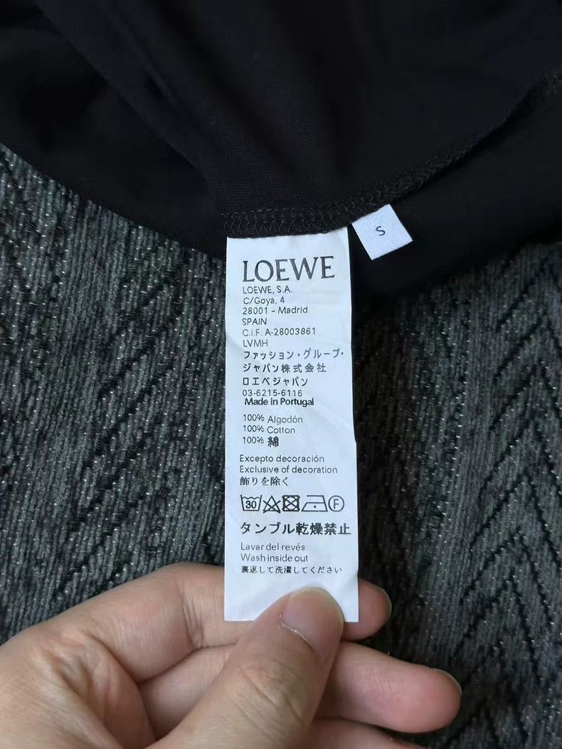 Loewe LOEWE Black embroidered logo short sleeve Size S / US 4 / IT 40 - 4 Thumbnail