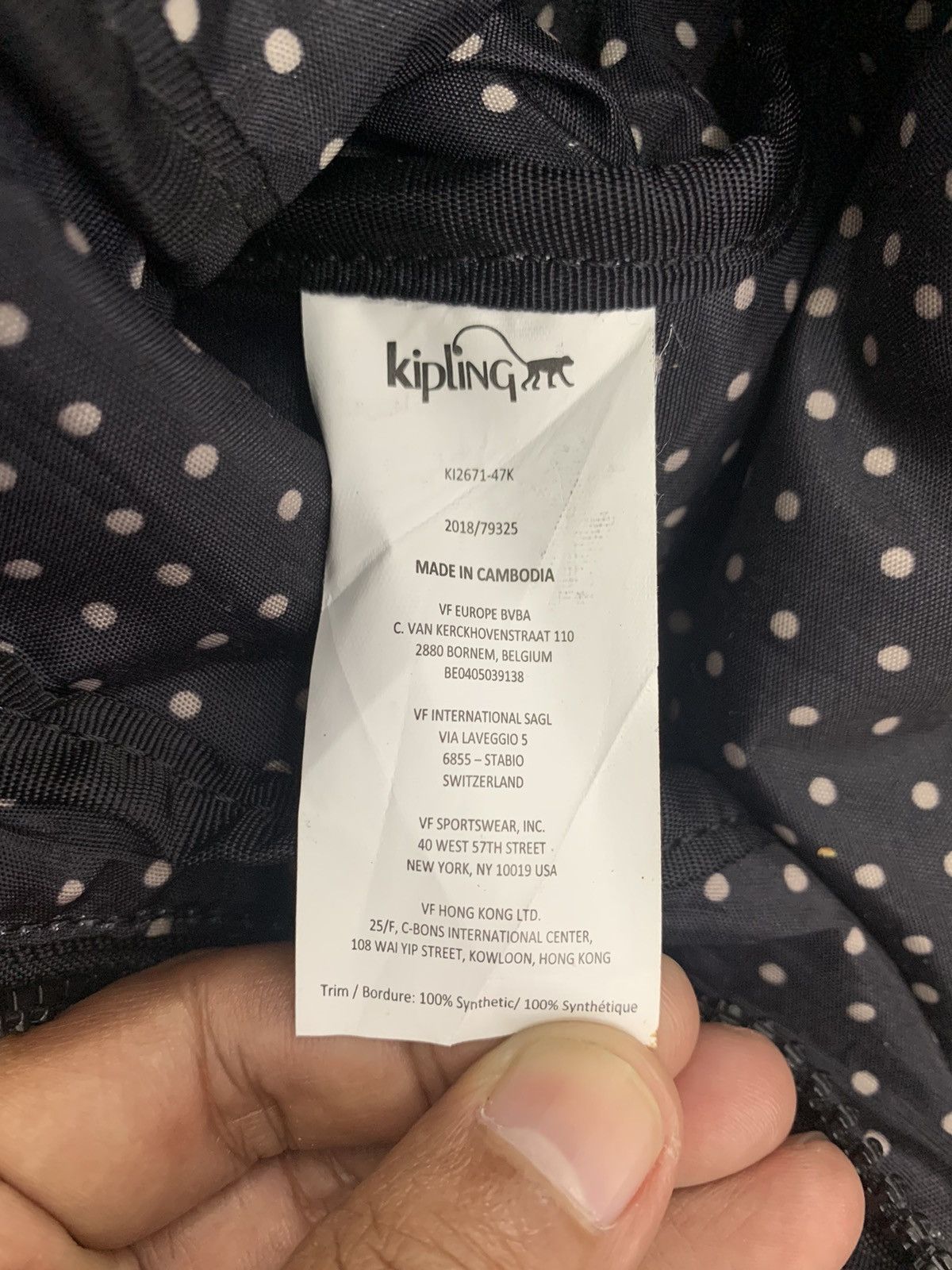 Japanese Brand Kipling Mini Backpack Monogram Art Style Size ONE SIZE - 15 Thumbnail