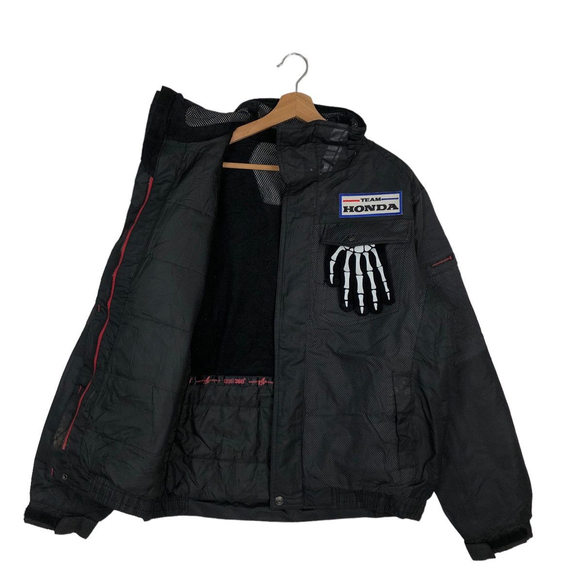 Honda 🔥RARE HONDA BOMBER JACKET SPELL OUT BIG LOGO RACING SPORTS Size US L / EU 52-54 / 3 - 8 Thumbnail