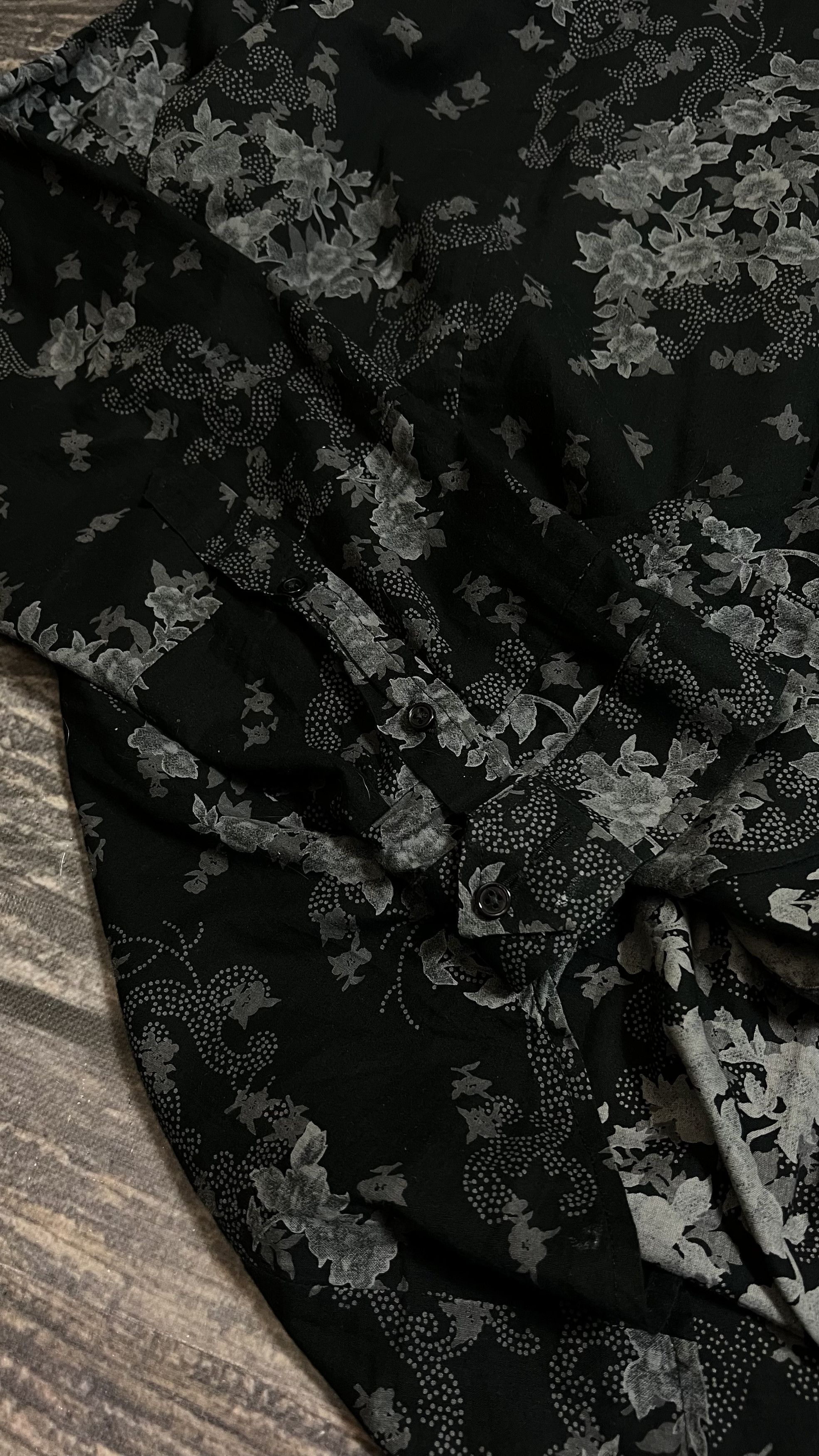 Diesel Gothic Flowers Vintage Shirt Men’s XL