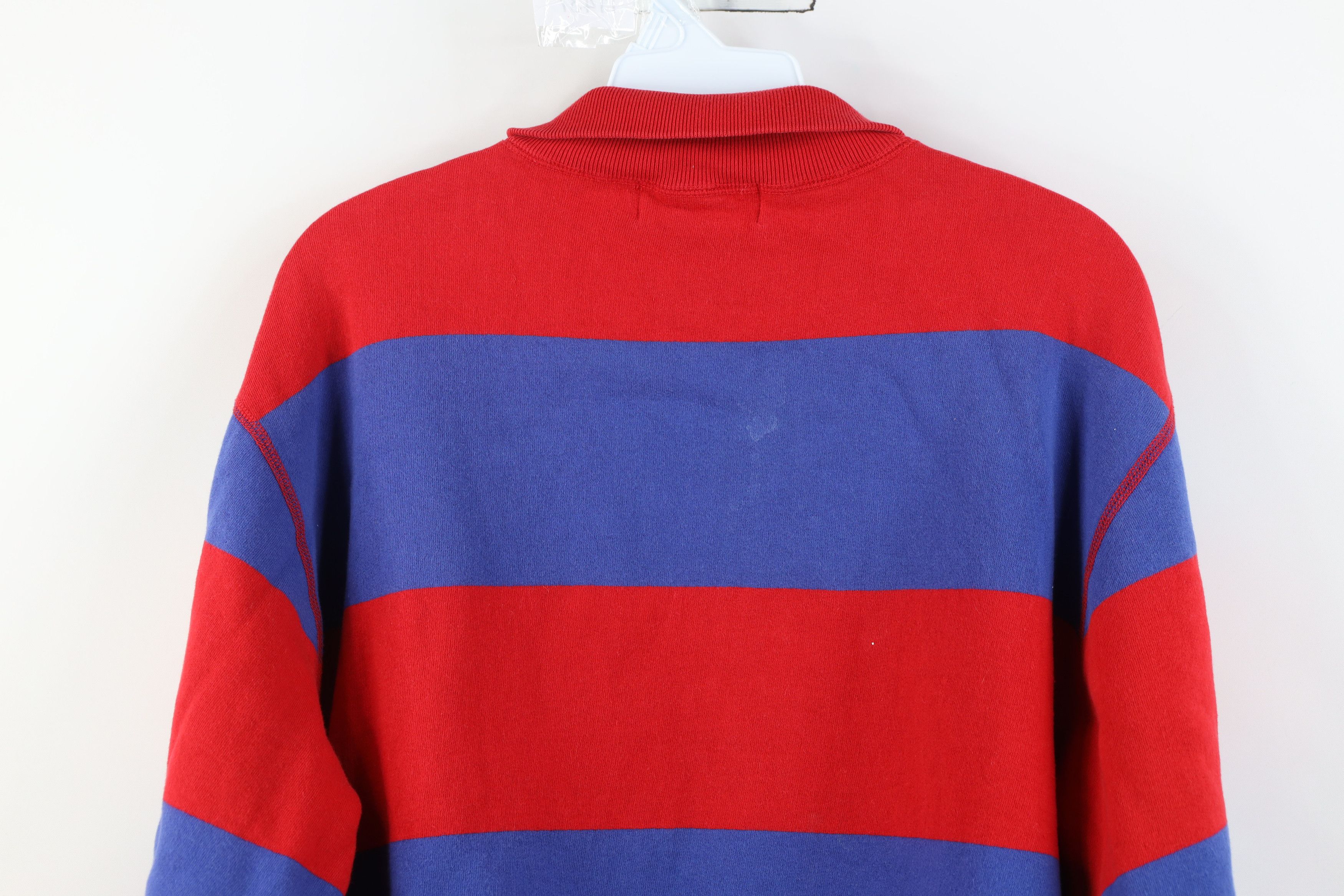 Polo Ralph Lauren Vintage 90s Ralph Lauren Striped 1/4 Half Zip Sweatshirt Size US M / EU 48-50 / 2 - 15 Thumbnail