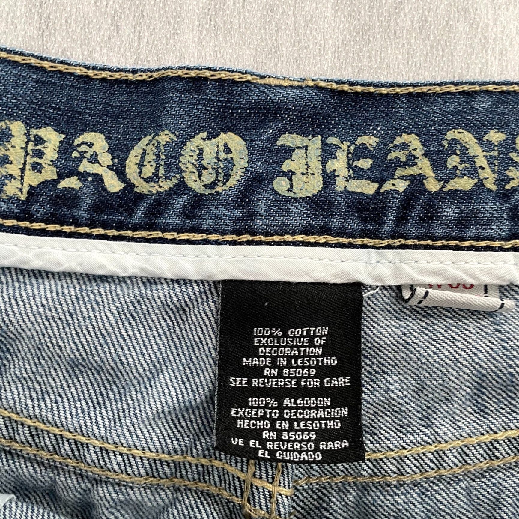 Vintage VINTAGE Paco Men Jeans 36 Adult Straight Leg Blue Denim Heavy Duty Logo Streetwear 90s Size US 36 / EU 52 - 7 Thumbnail