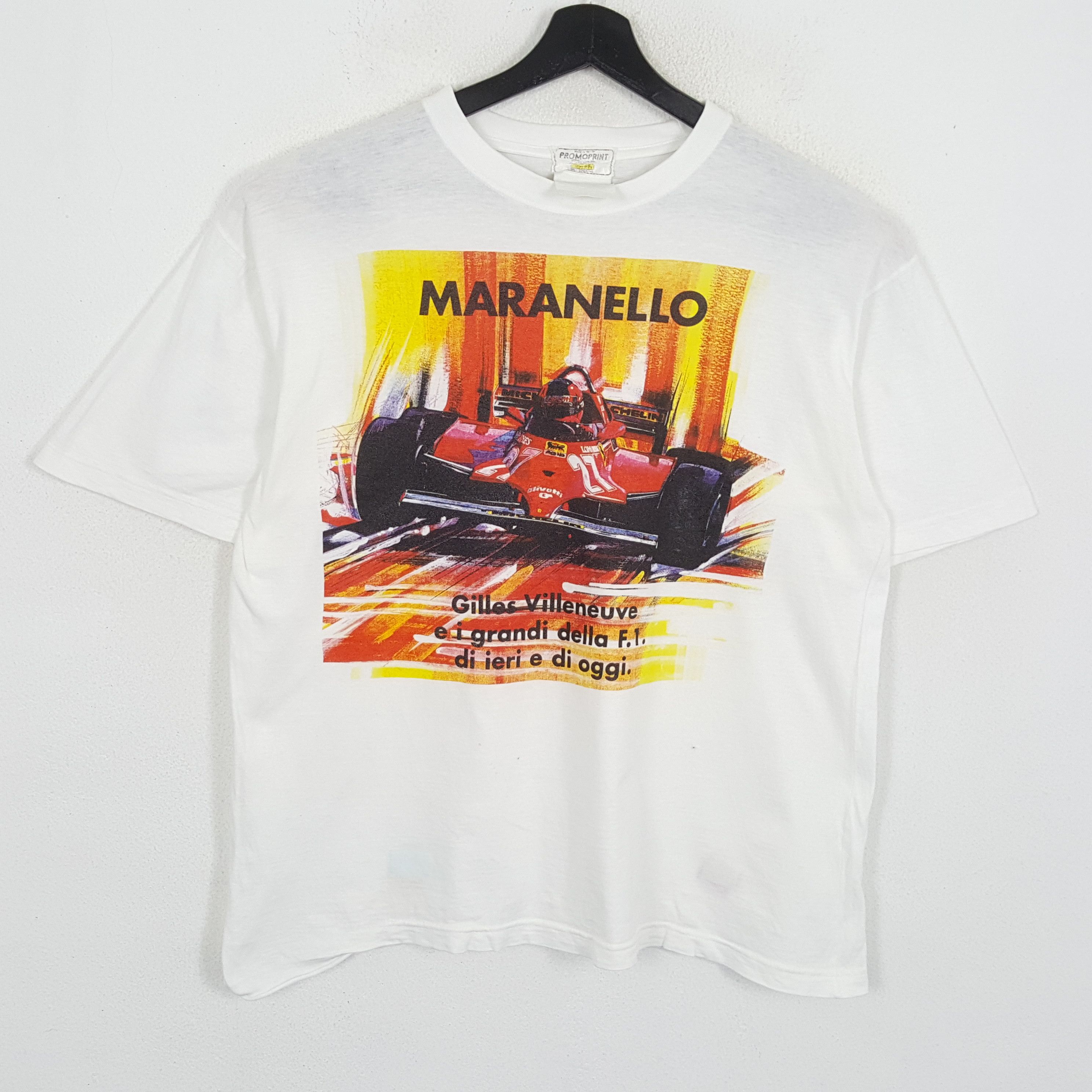 MARANELLO Racing FORMULA 1 Photo Print Style Tshirt