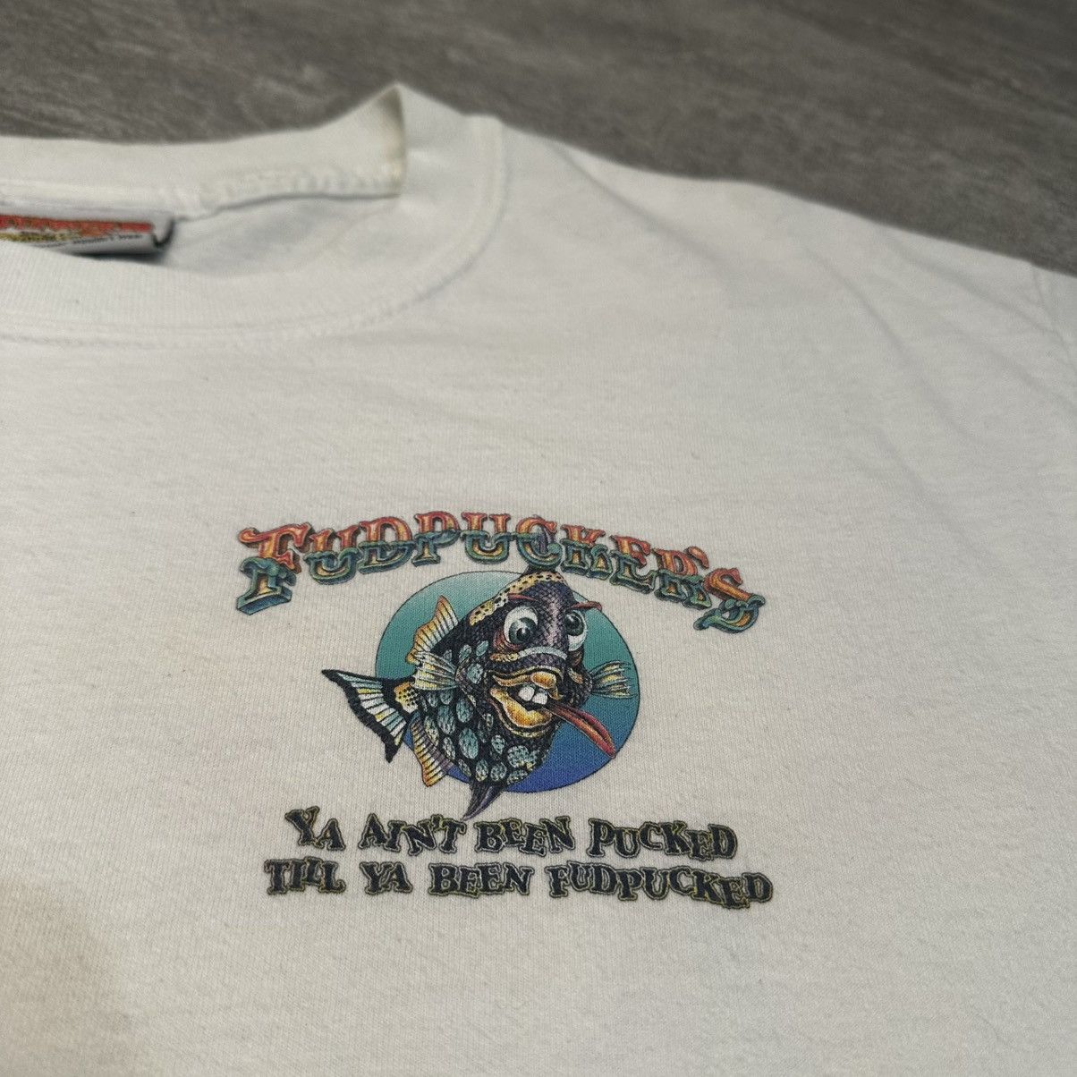 Vintage Vintage Fudpucker’s Beach Bar Destin Florida Shirt Y2K Size US L / EU 52-54 / 3 - 6 Thumbnail