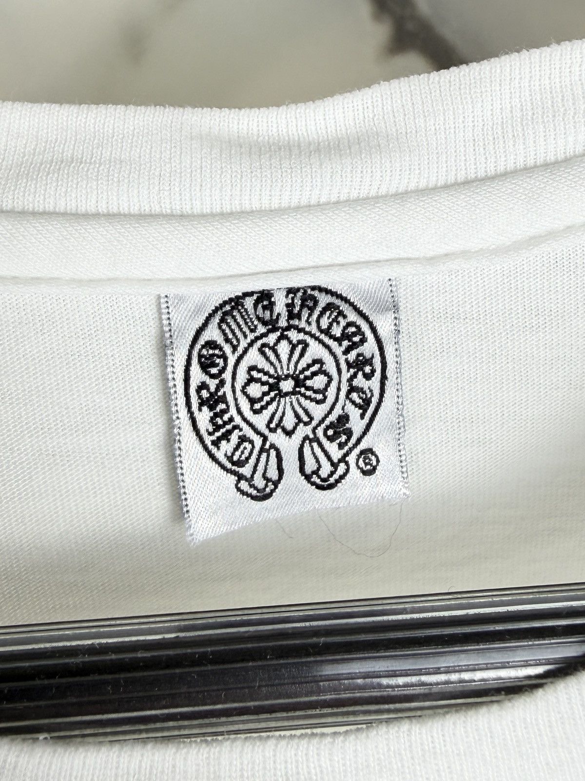 Chrome Hearts Chrome Hearts Vintage Foti Skull Metallic Print Tshirt White Size US M / EU 48-50 / 2 - 7 Thumbnail
