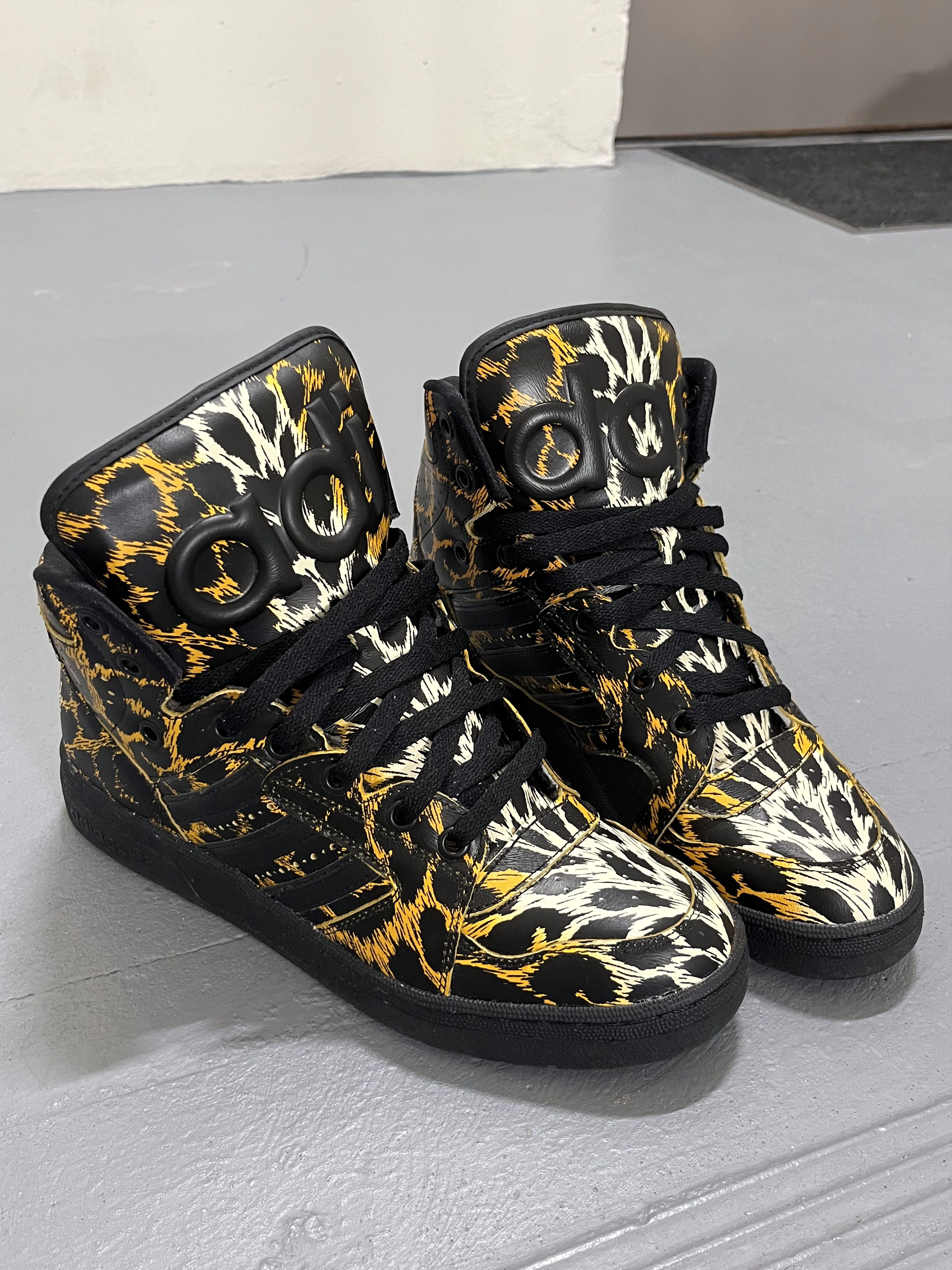 Adidas × Jeremy Scott Jermey Scott x Adidas Bones Hightops Yellow