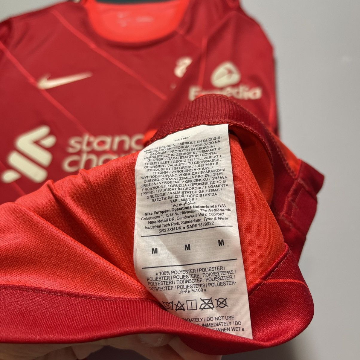 Nike × Vintage LIVERPOOL NIKE 2021/2022 FOOTBALL HOME JERSEY #4 VIRGIL Size US M / EU 48-50 / 2 - 14 Thumbnail